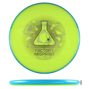 Axiom Discs Neutron Tempo Factory Misprint - Fluorescent Yellow / Blue - Powergrip USA