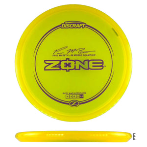Discraft Z Line Zone Paul McBeth - Yellow - Powergrip USA
