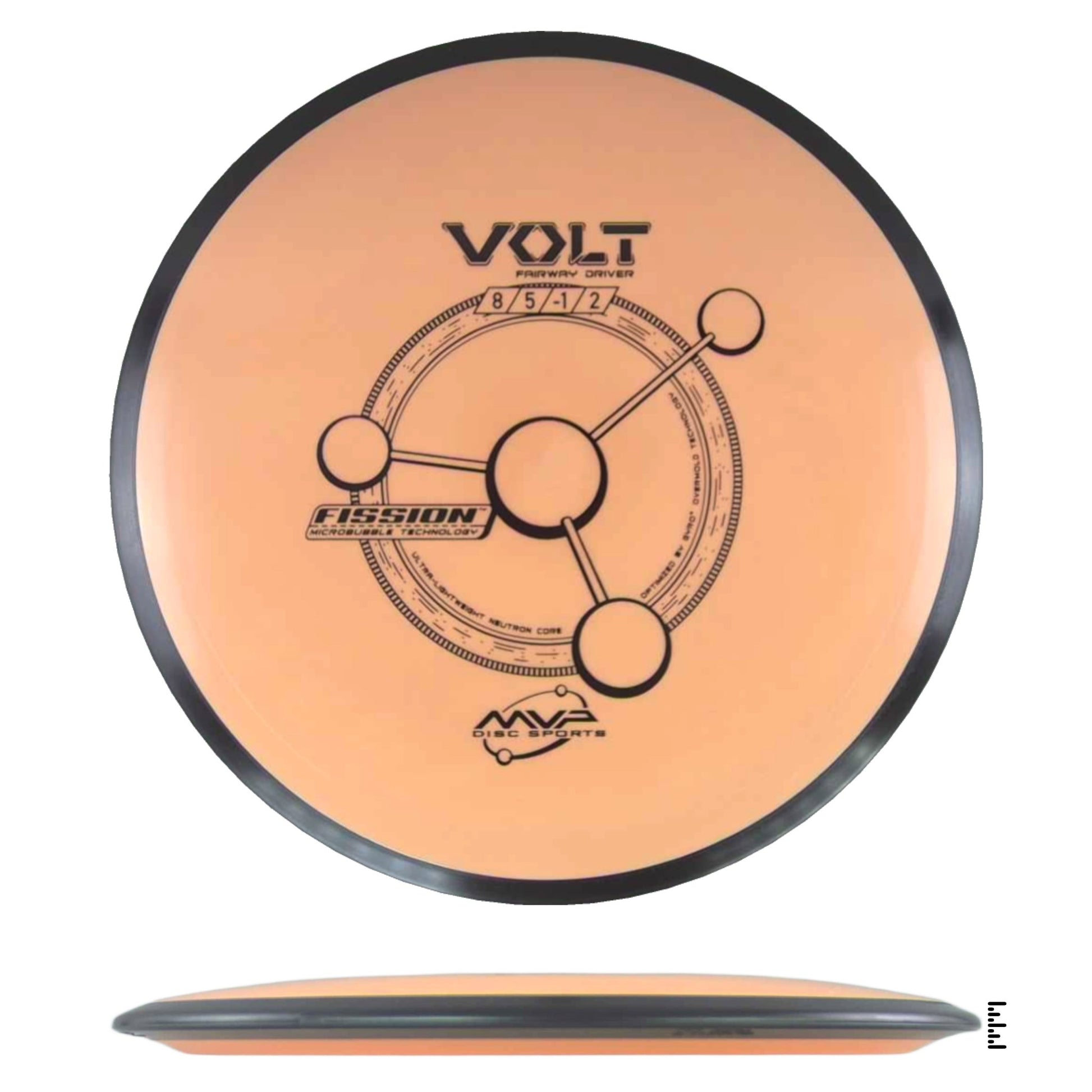 MVP Disc Sports Fission Volt - Peach - Powergrip USA