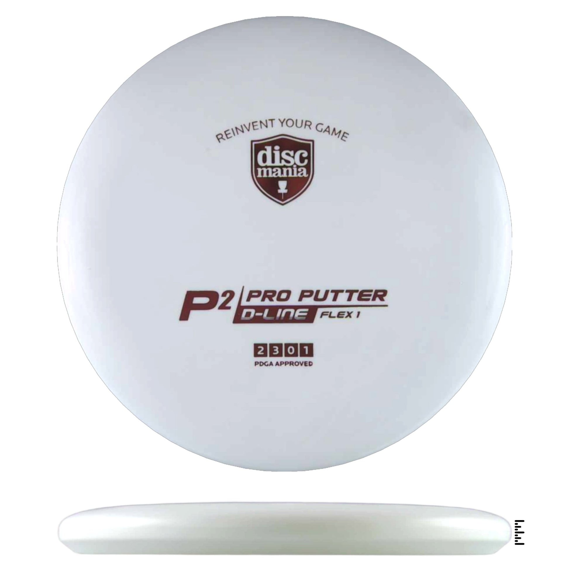 Discmania D - Line Flex 1 P2 Sky God Mini Stamp - White - Powergrip USA