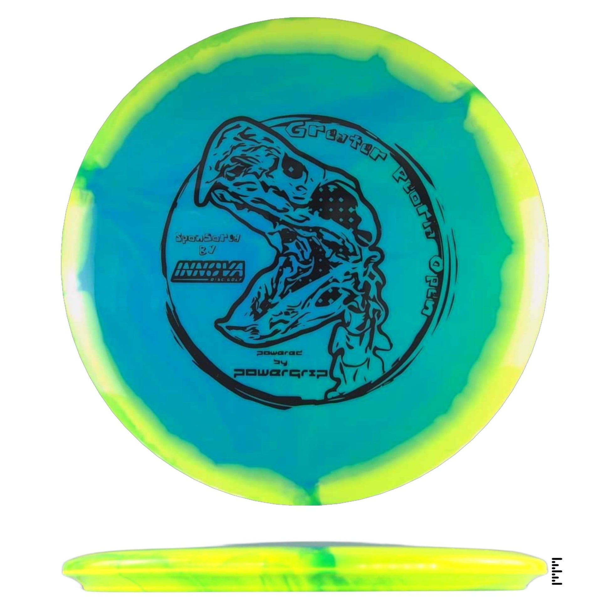 Innova Halo Roc3 - 2024 Greater Peoria Open - Blue / Yellow - Powergrip USA