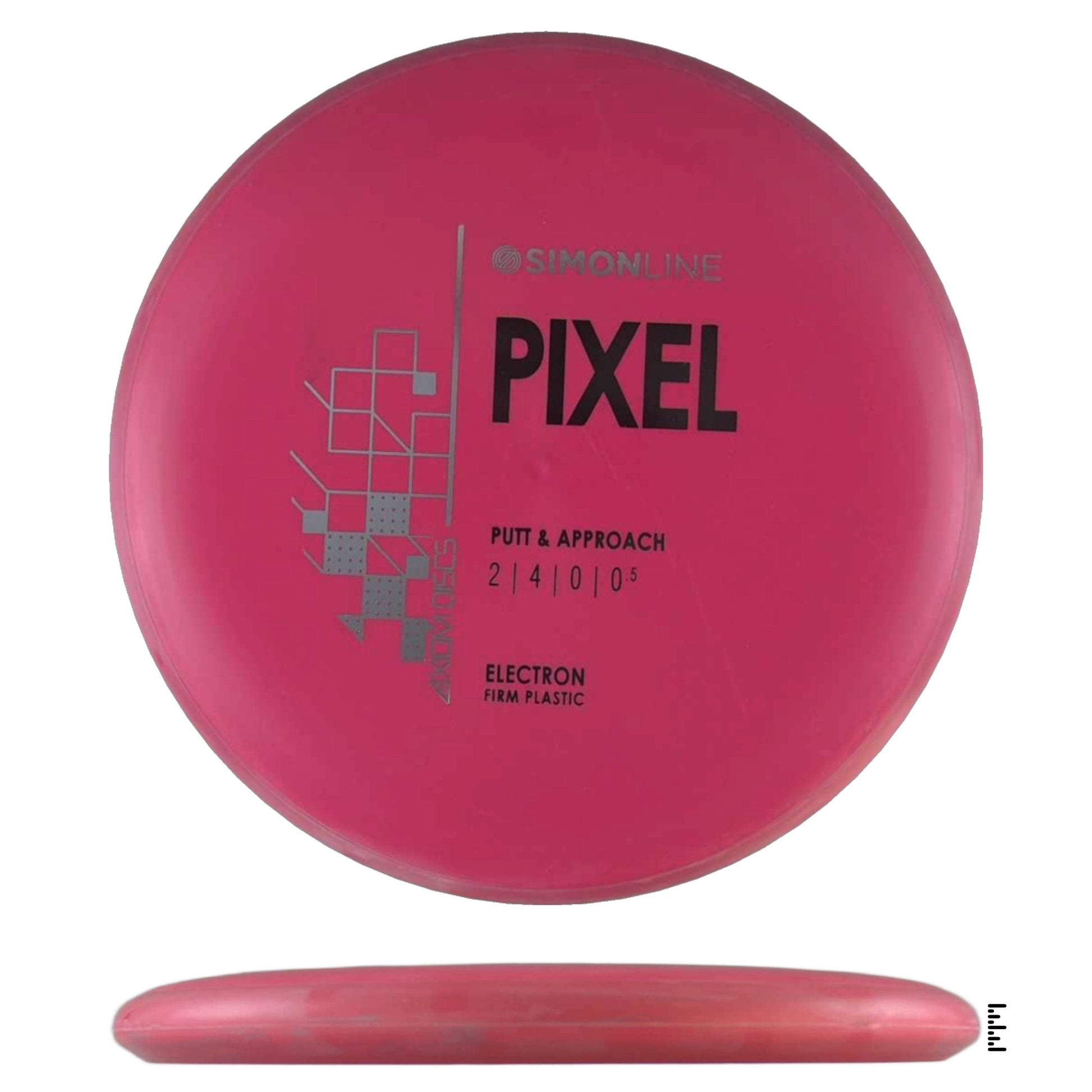 Axiom Discs Simon Line Electron Firm Pixel - Red / Light Red - Powergrip USA