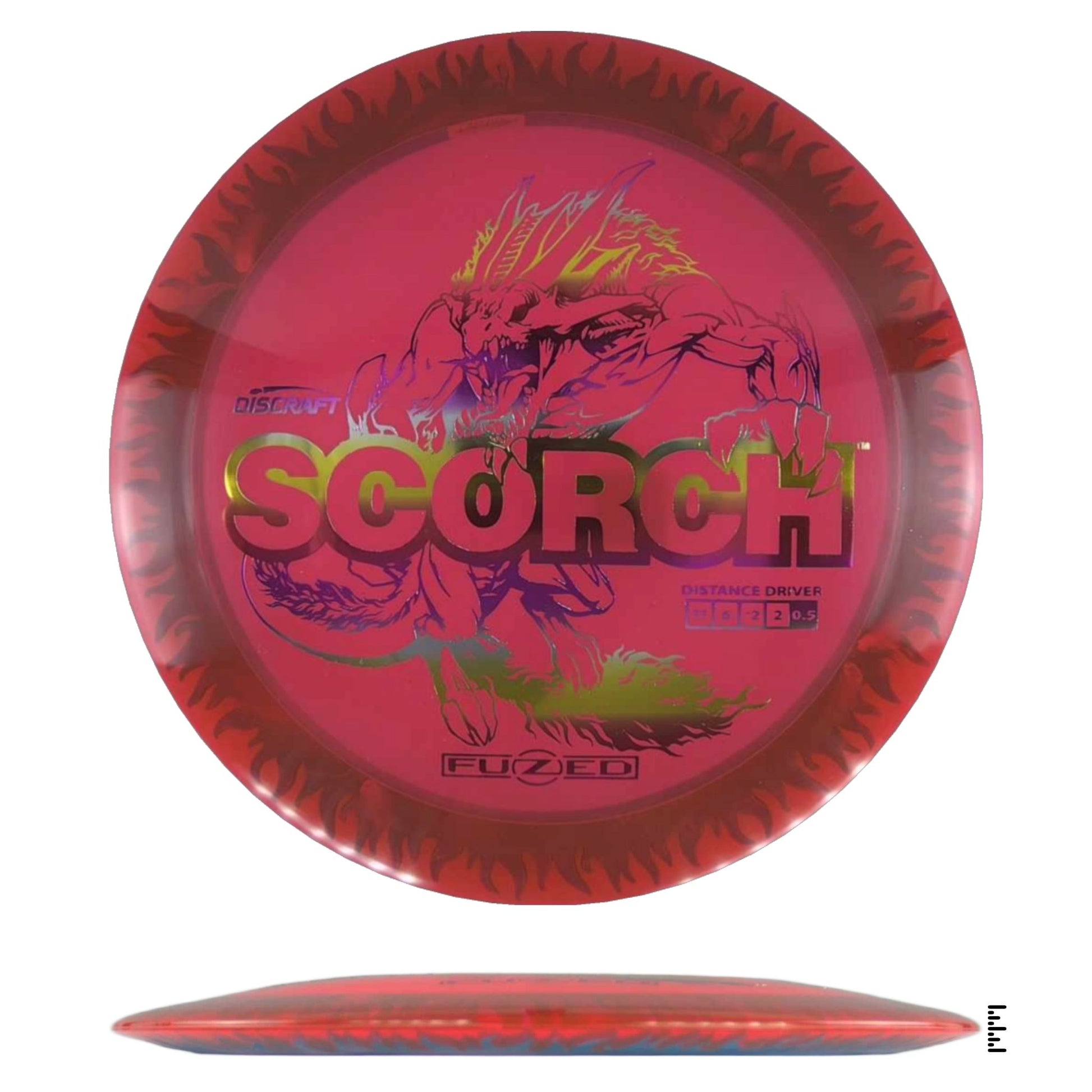 Discraft Fuzed Line Scorch - Red / Blue - Powergrip USA
