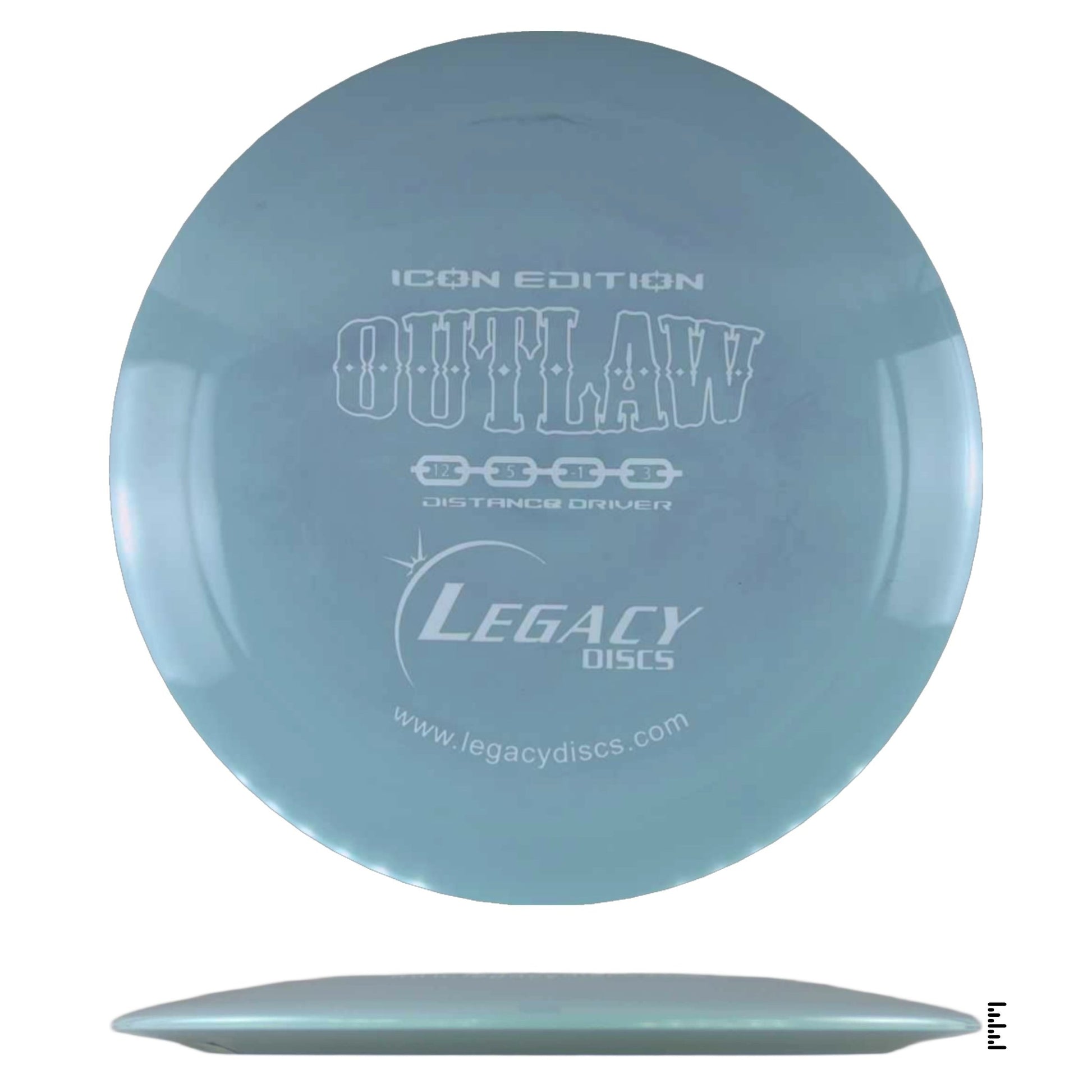 Legacy Discs Icon Outlaw - Blueish Gray - Powergrip USA