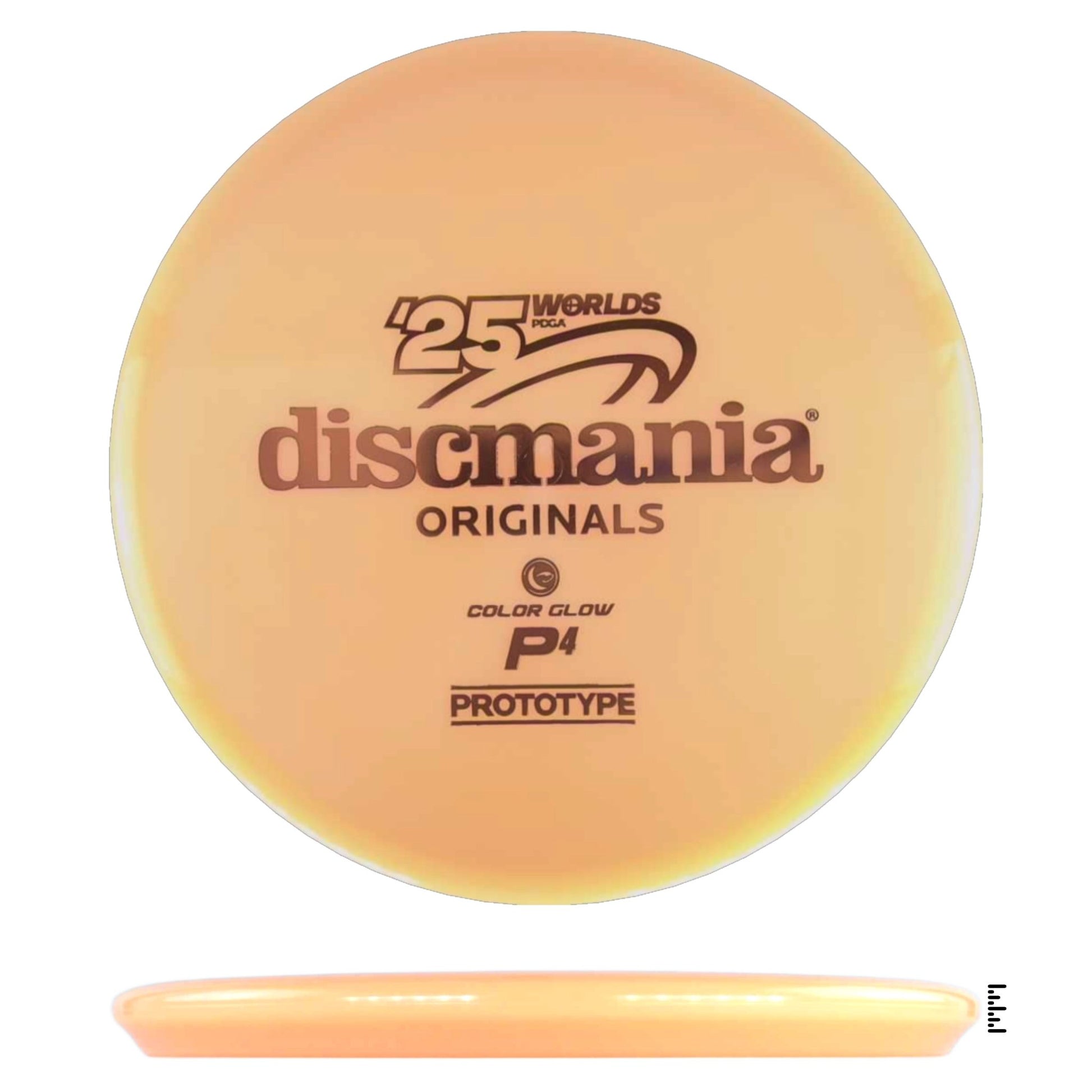Color Glow C - Line P4 Prototype 2025 Worlds - Light Orange - Powergrip USA