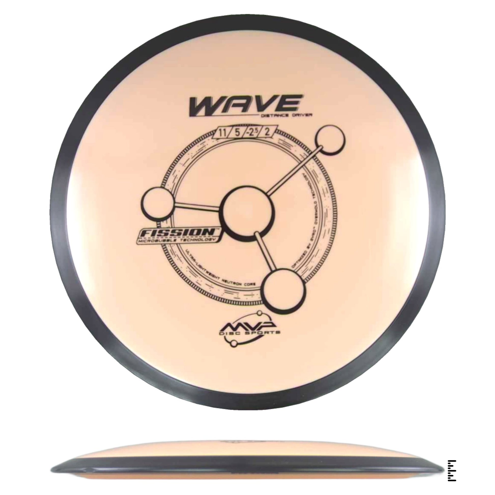 MVP Disc Sports Fission Wave - Light Orange - Powergrip USA