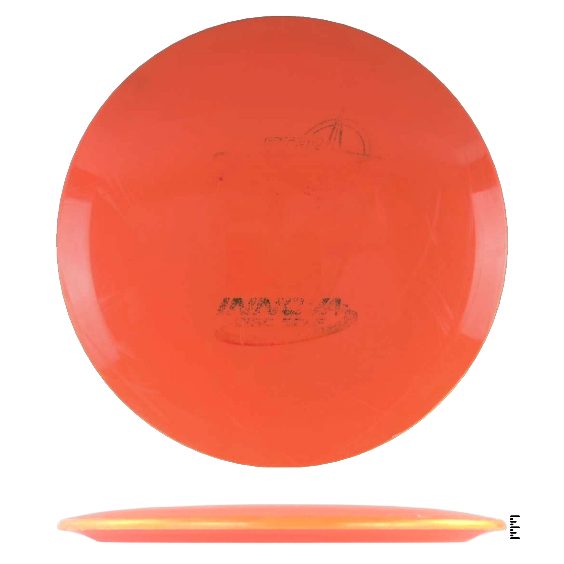 Orange Innova disc golf disc