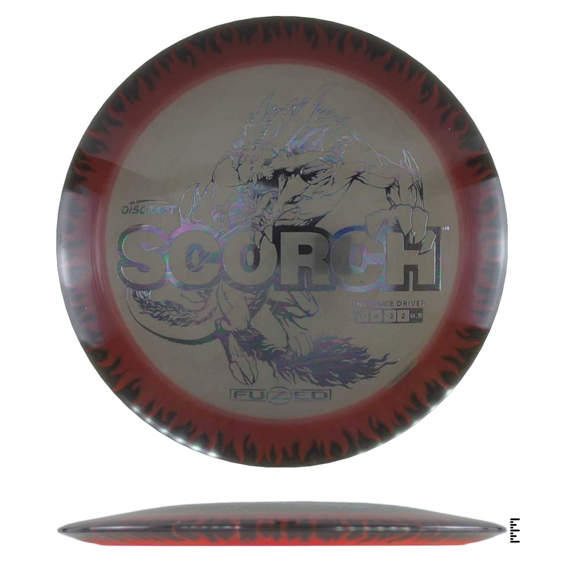 Discraft Fuzed Line Scorch - Black / Orange - Powergrip USA