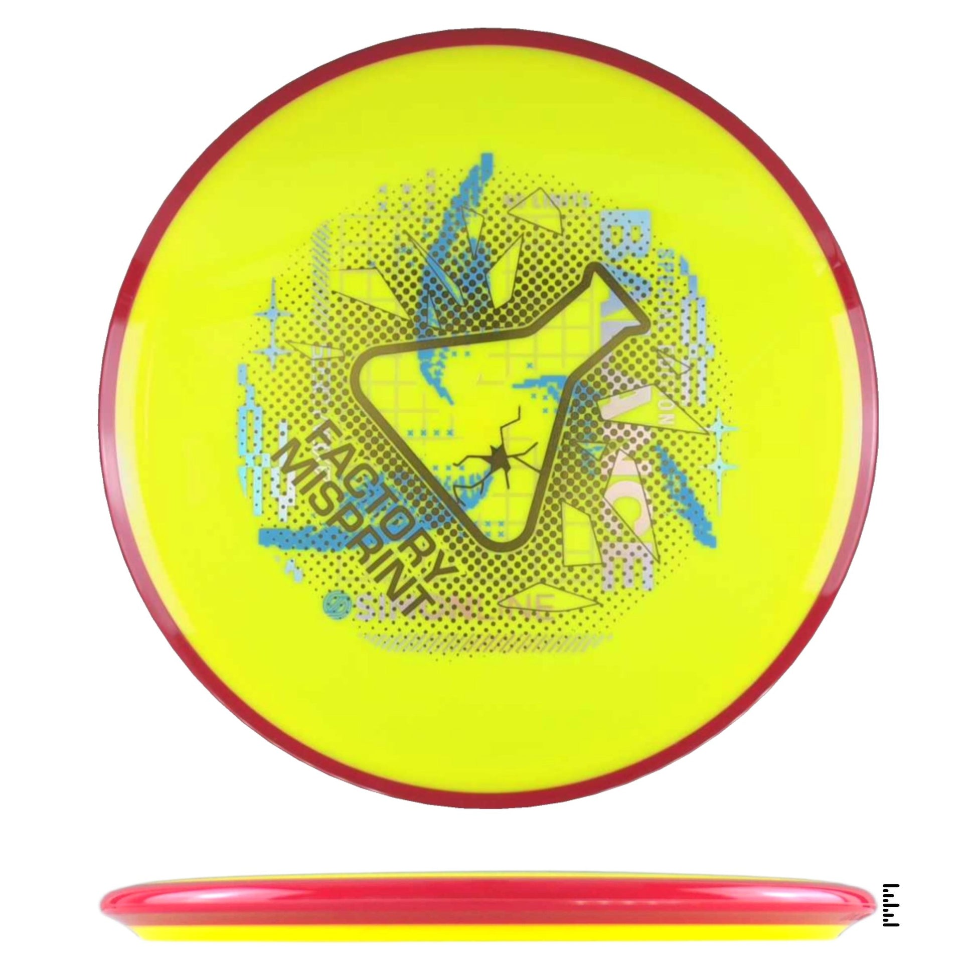 Axiom Discs Neutron Balance Factory Misprint - Yellow / Red - Powergrip USA