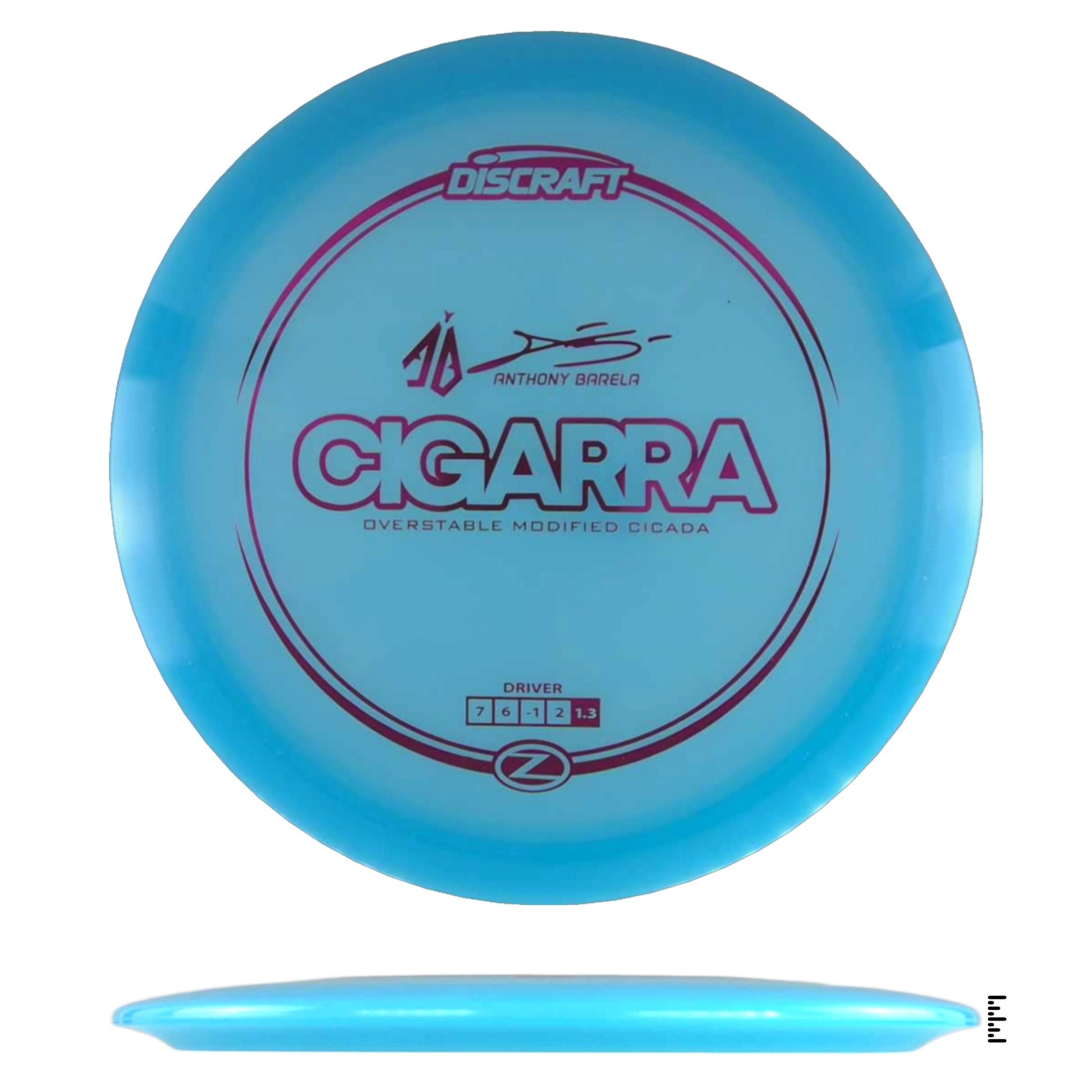 Discraft Z Line Cigarra - Anthony Barela - Sky Blue - Powergrip USA