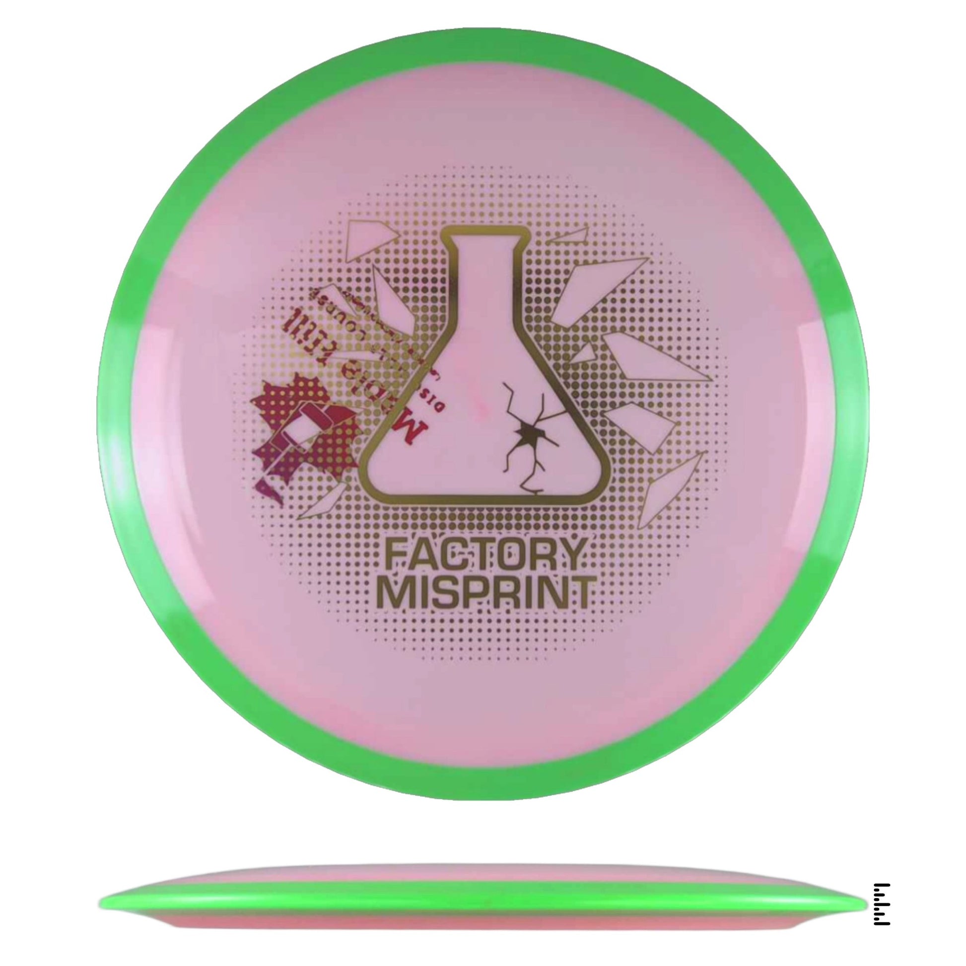 Axiom Discs Simon Line Neutron Time - Lapse Factory Misprint - Light Pink / Green - Powergrip USA