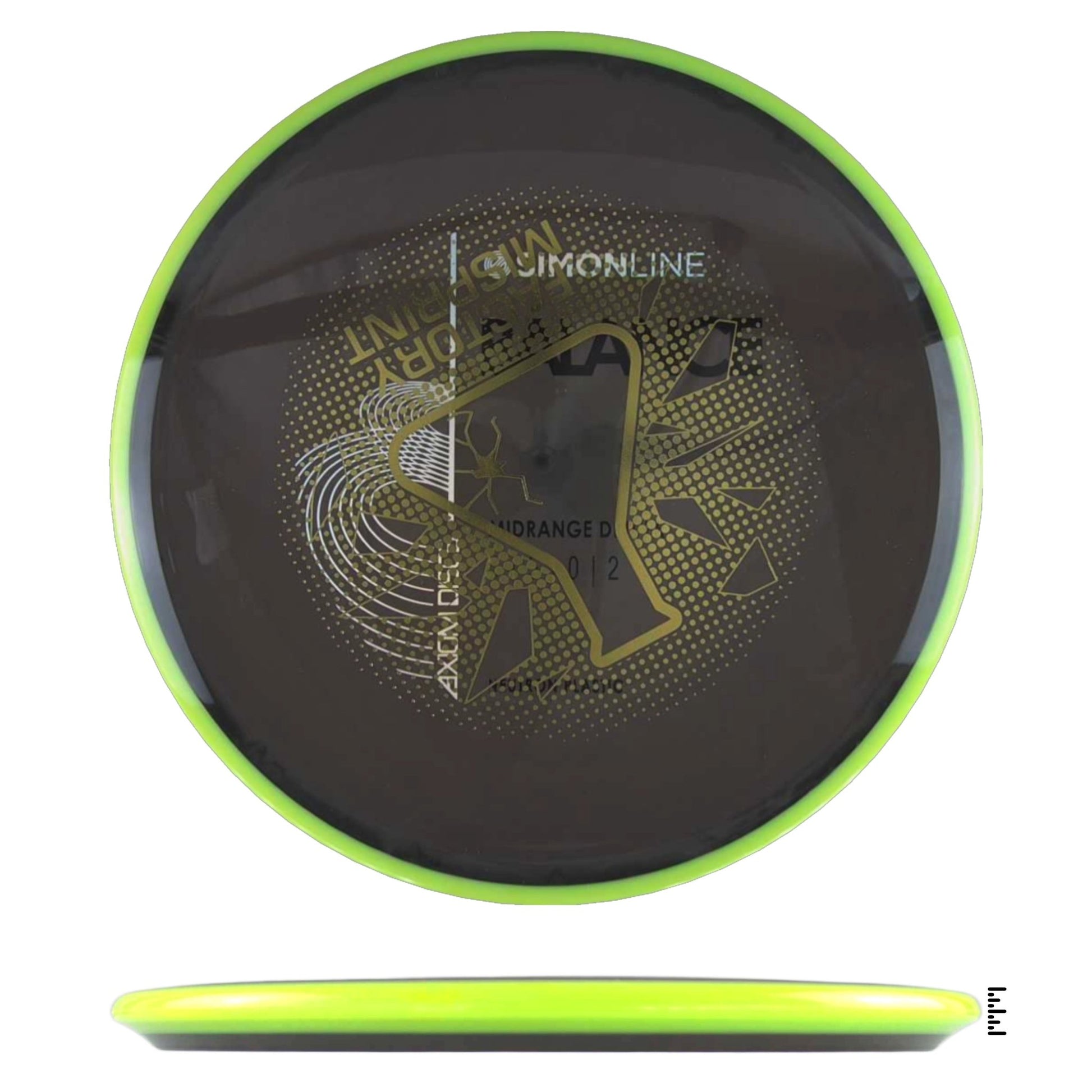 Axiom Discs Neutron Balance Factory Misprint - Black / Fluorescent Yellow - Powergrip USA