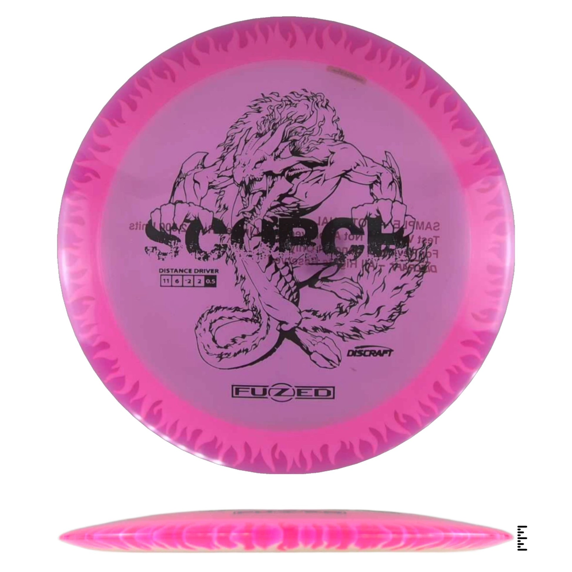Discraft Fuzed Line Scorch Sample Run - Pink / White - Powergrip USA