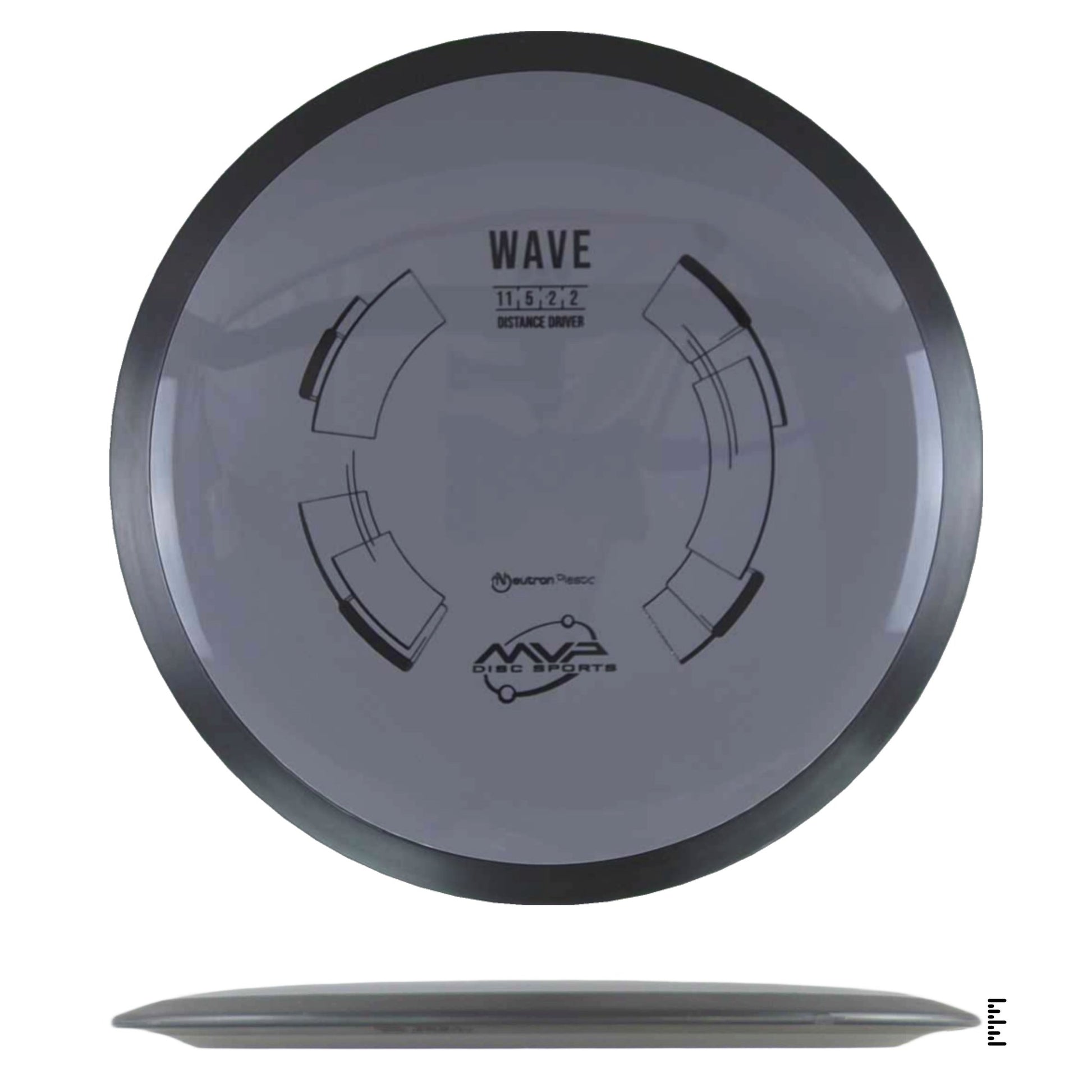 MVP Disc Sports Neutron Wave - Gray - Powergrip USA