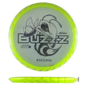 Yellow disc golf disc with bee graphic.
