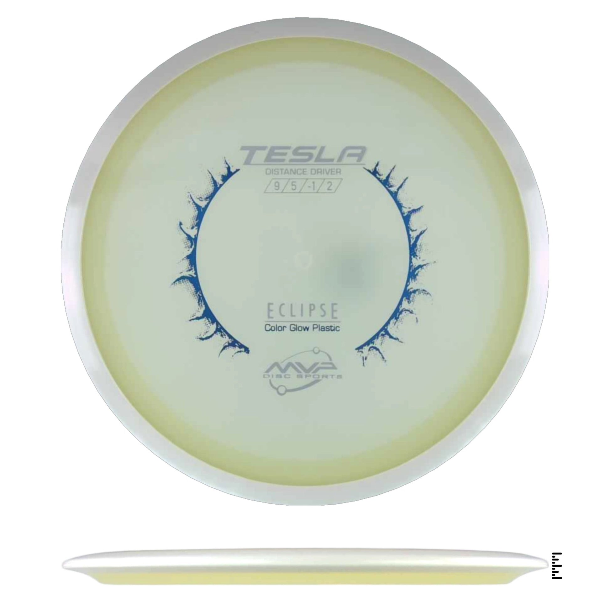 MVP Disc Sports Eclipse Color Glow Tesla - Blue - Powergrip USA