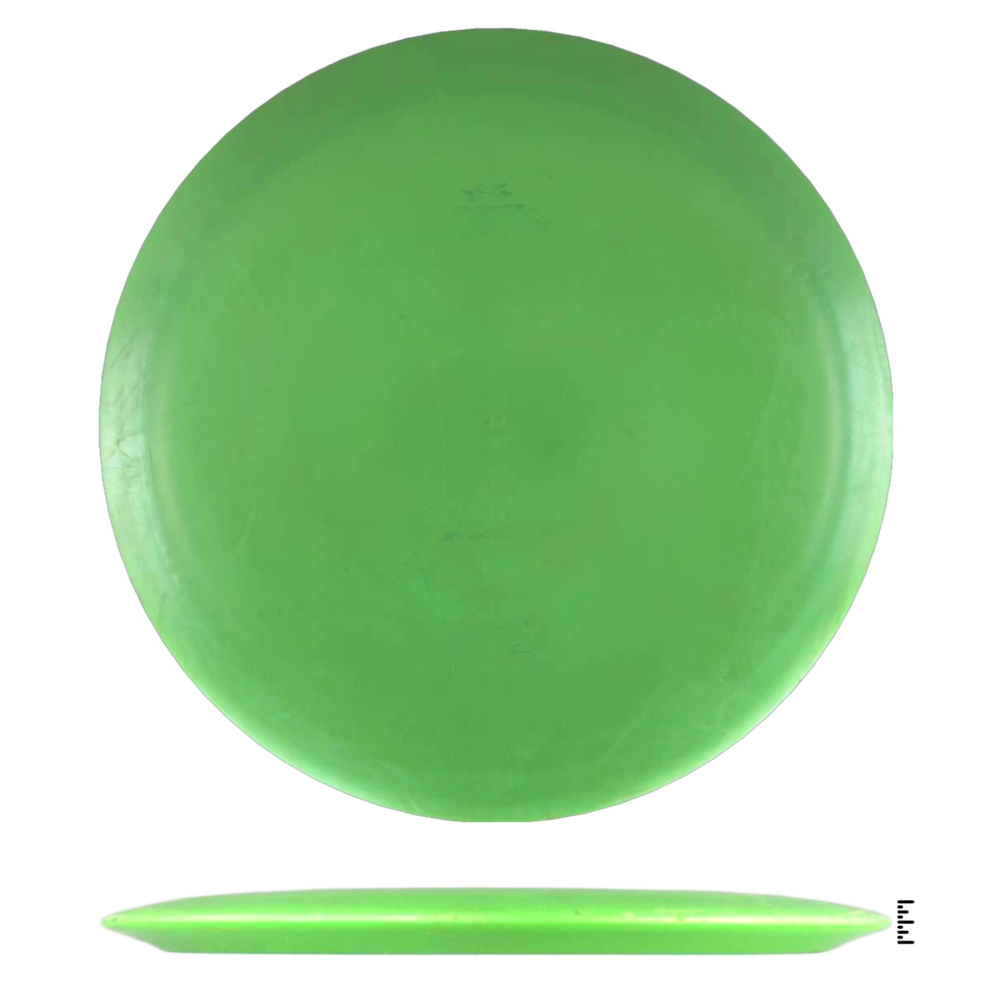 Green disc golf disc