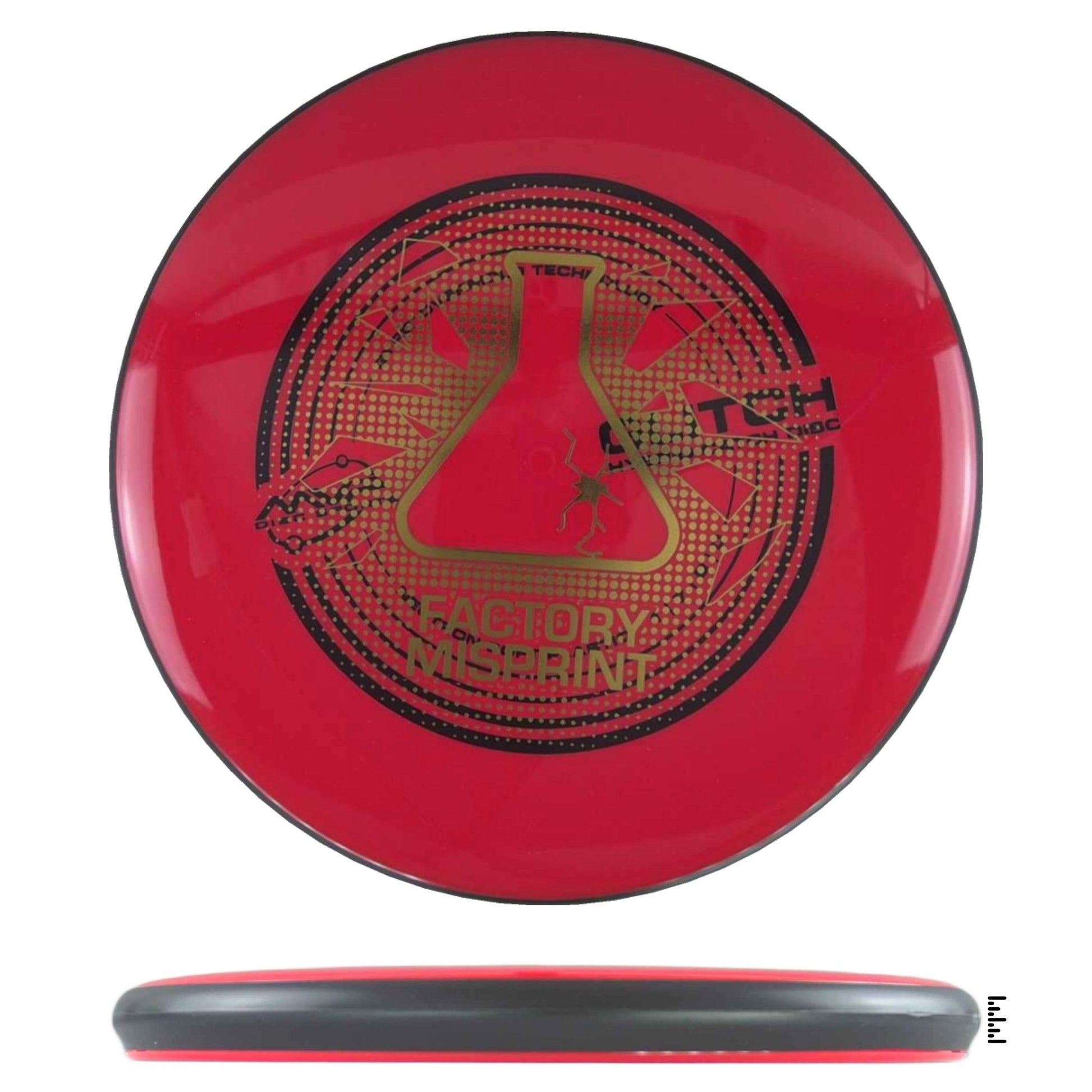 MVP Disc Sports Neutron Soft Glitch Factory Misprint - Red - Powergrip USA
