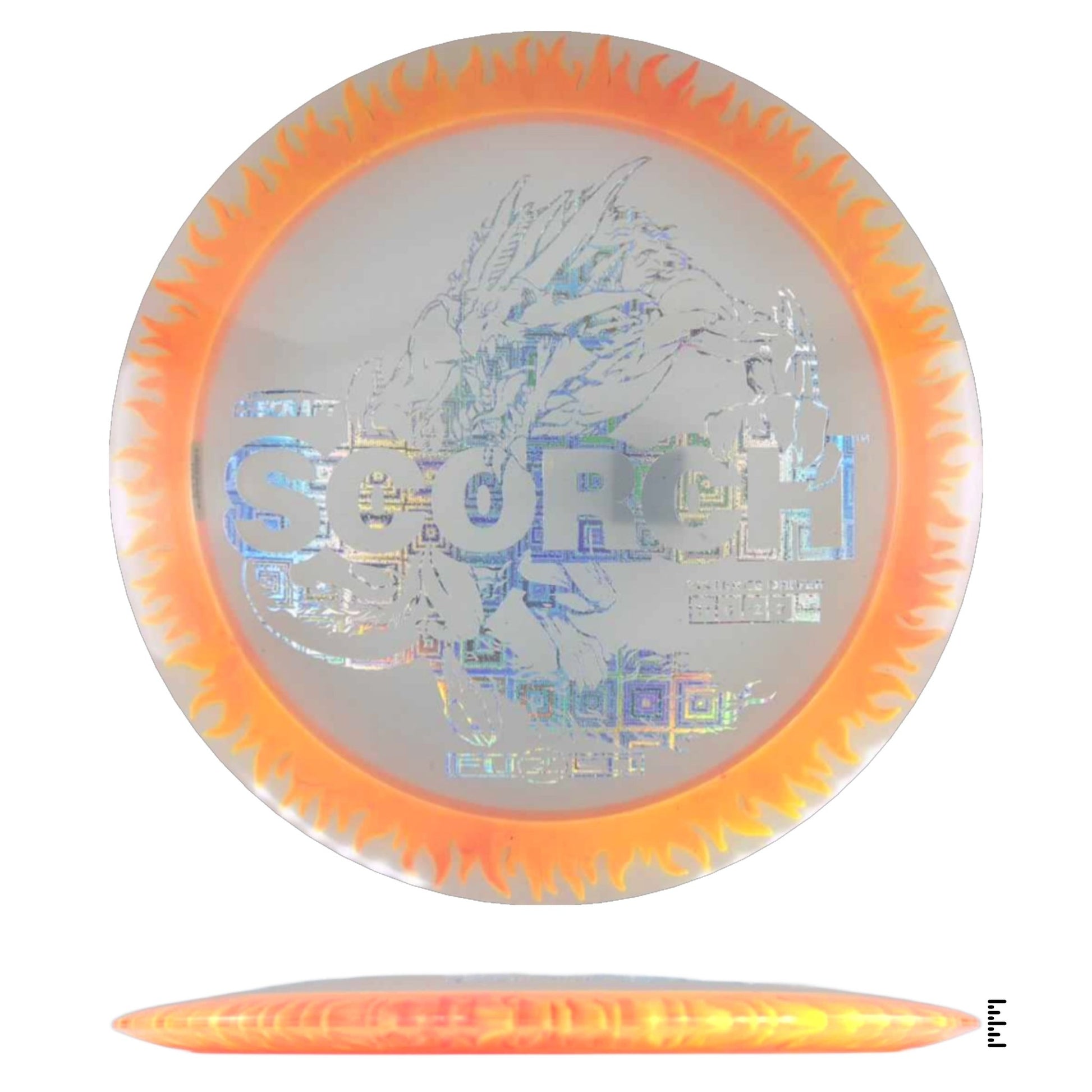 Discraft Fuzed Line Scorch - Clear / Orange - Powergrip USA