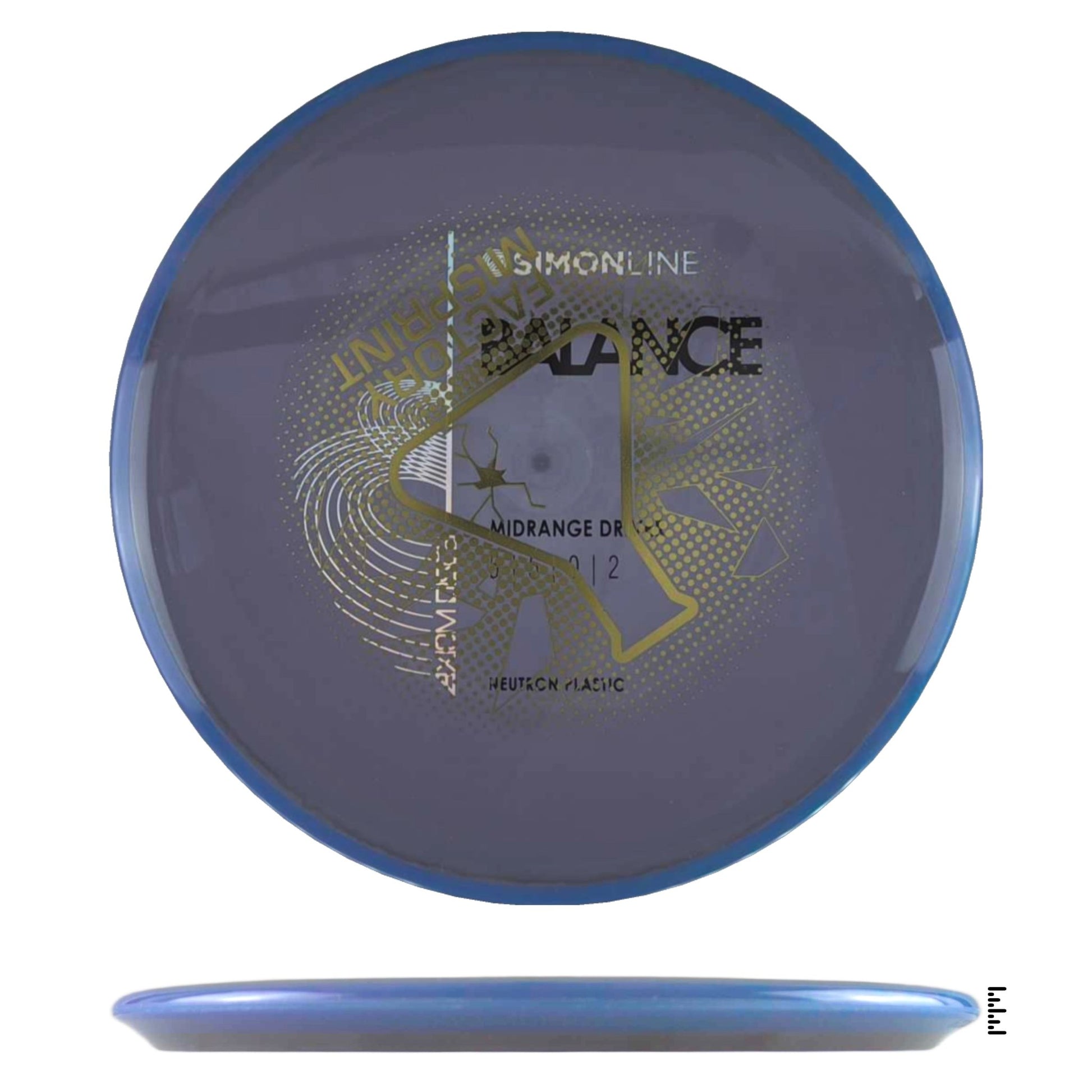 Axiom Discs Neutron Balance Factory Misprint - Gray / Blue - Powergrip USA