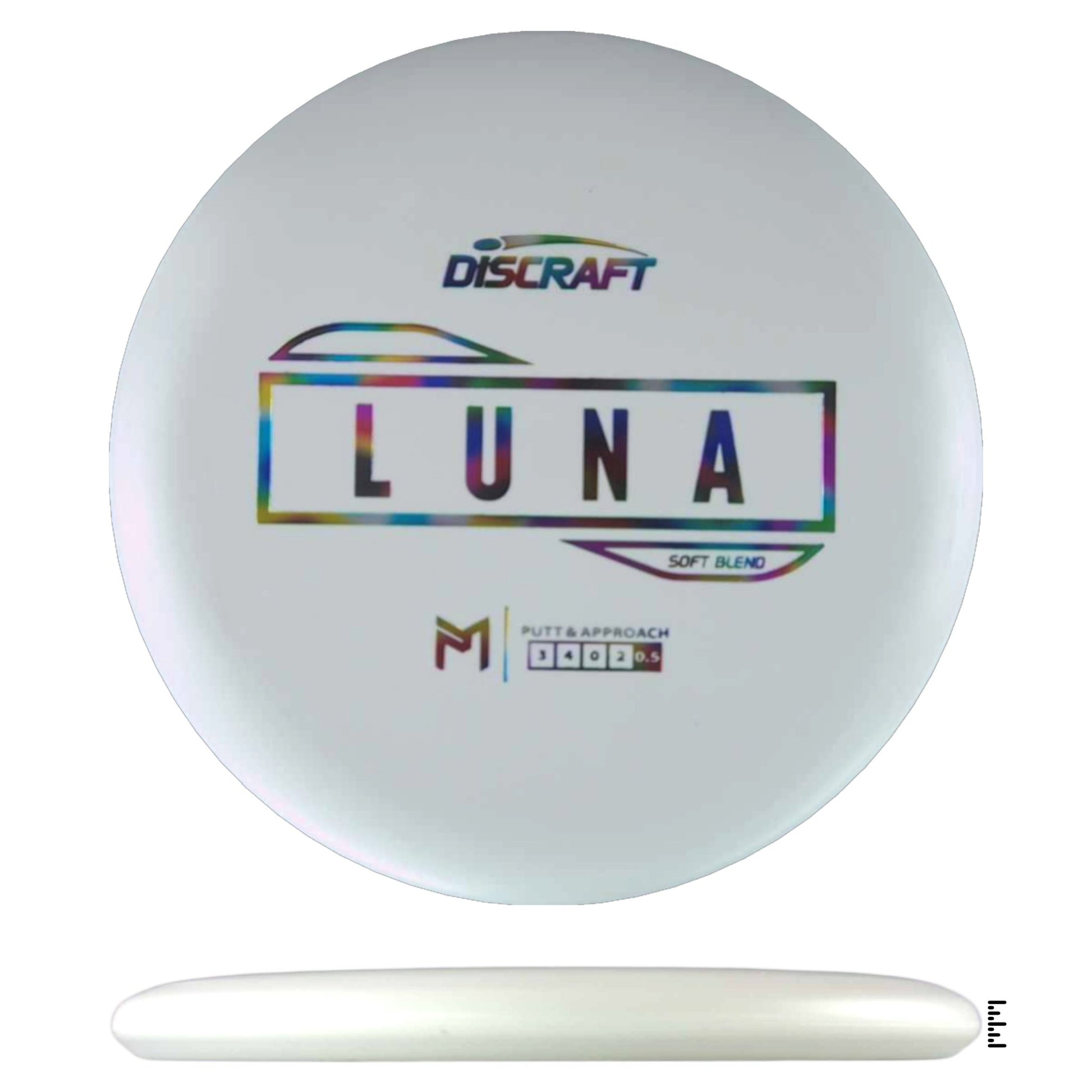 Discraft Putter Line Soft Luna - White - Powergrip USA
