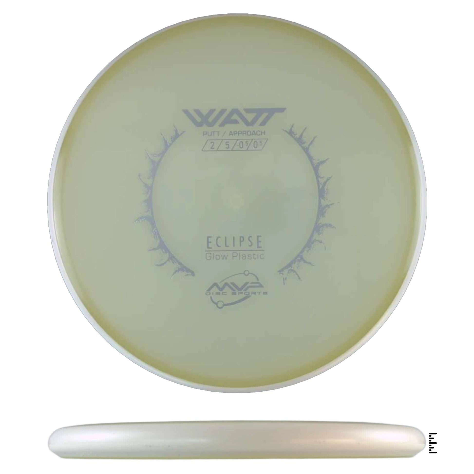 MVP Disc Sports Eclipse Watt - Glow / White - Powergrip USA