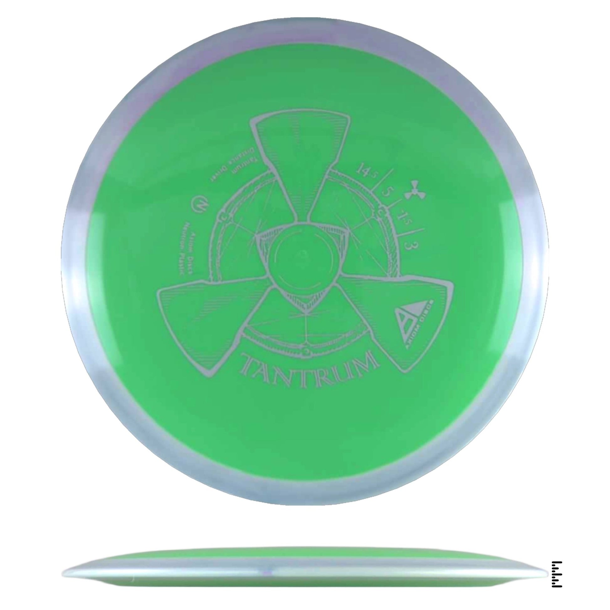 Axiom Discs Neutron Tantrum - Green / Gray - Powergrip USA