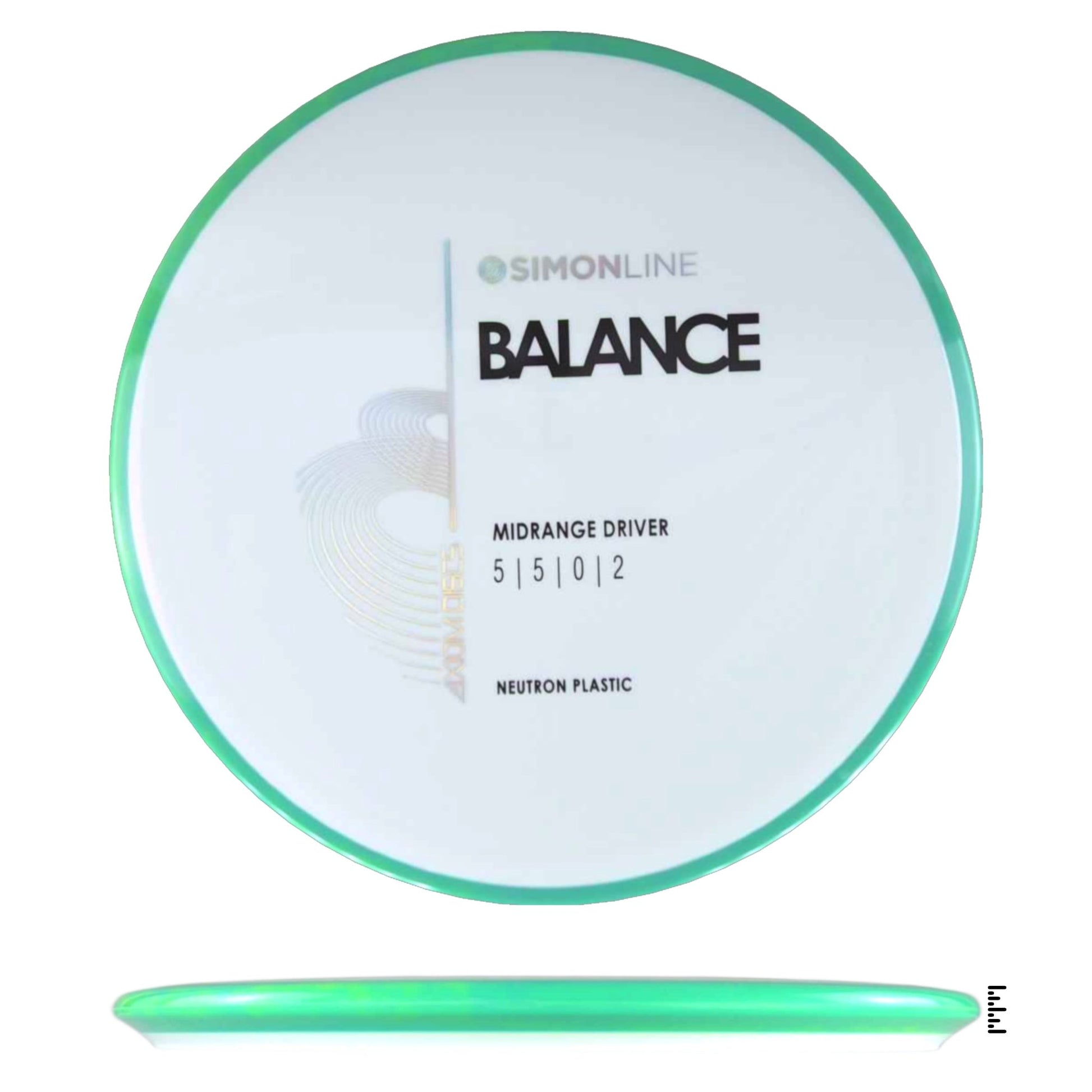 Axiom Discs Neutron Balance - White / Turquoise - Powergrip USA