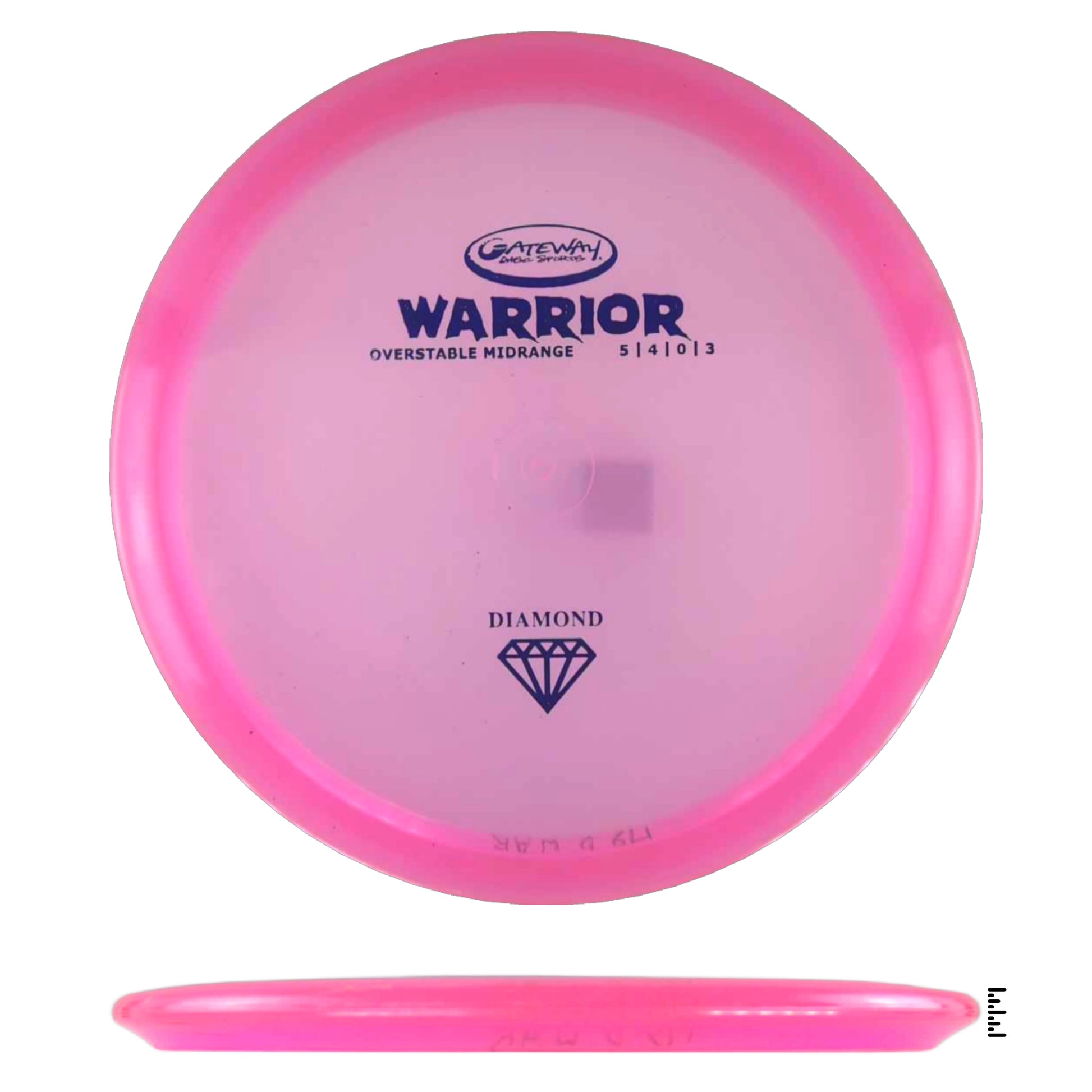 Pink Gateway Warrior Diamond disc golf disc