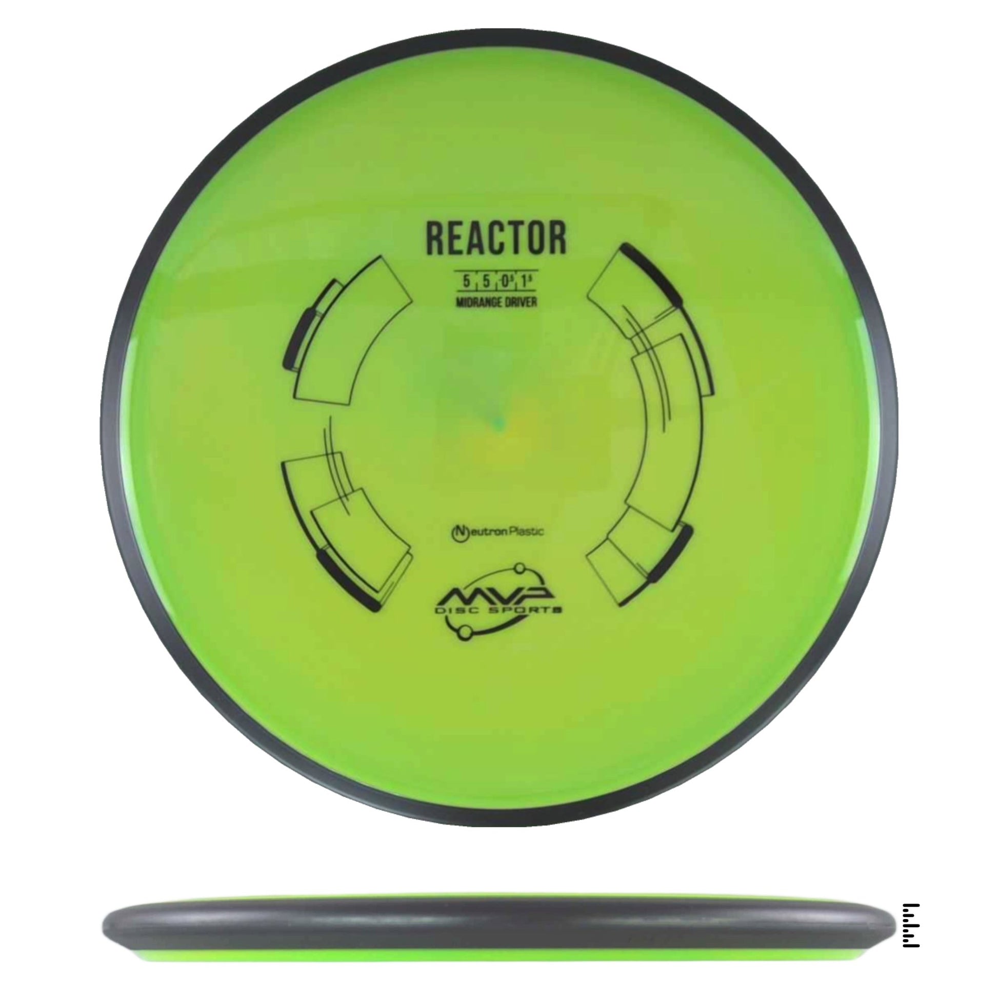 MVP Disc Sports Neutron Reactor - Lime - Powergrip USA