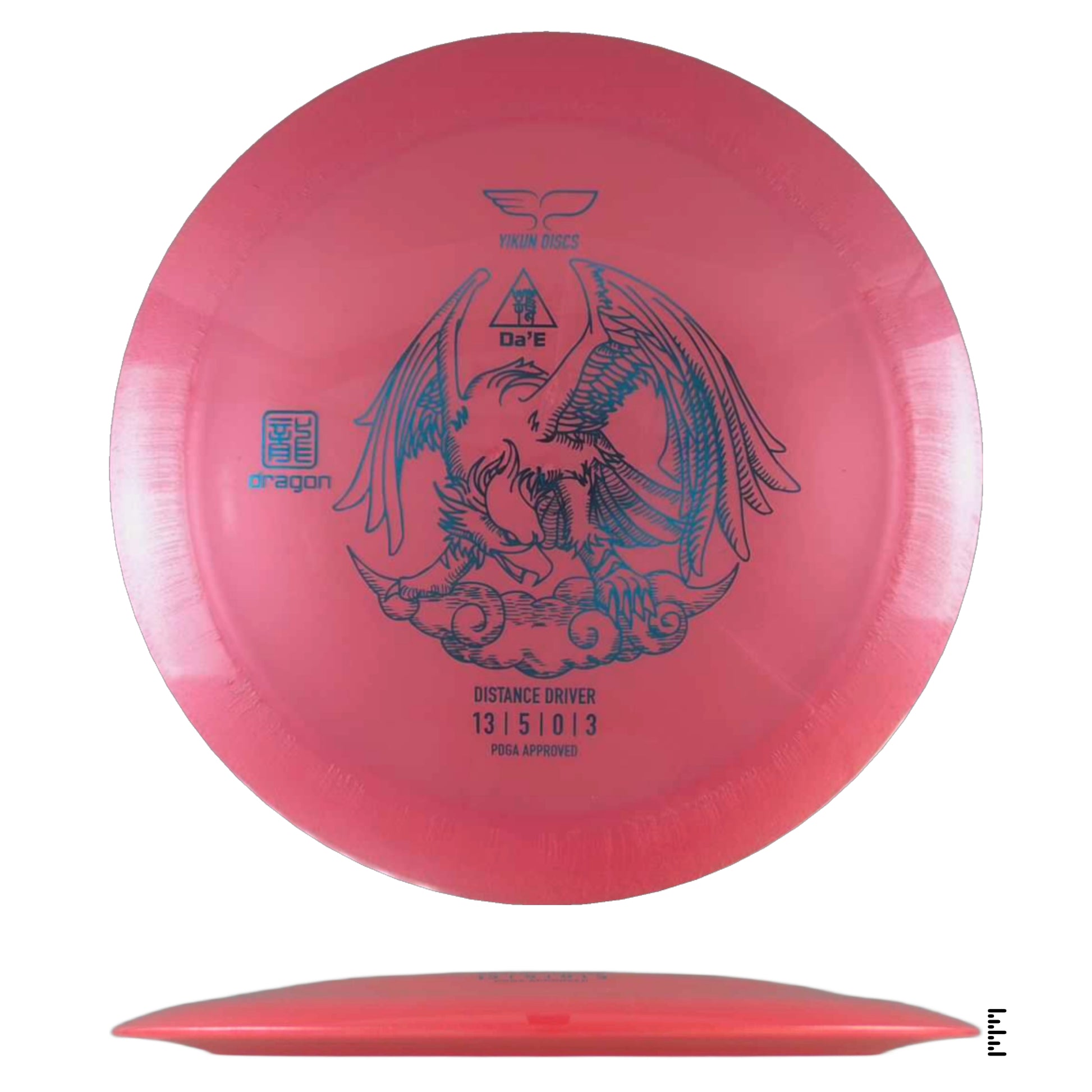 Pink disc golf distance driver Dragon - 2eb64ae0