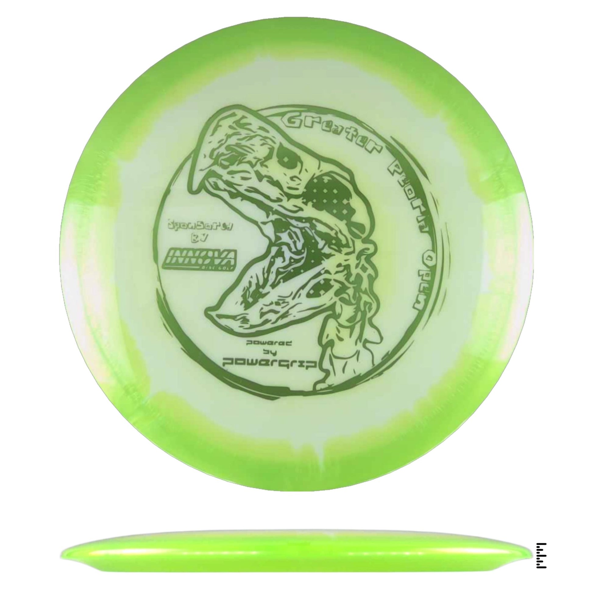 Innova Halo ThunderBird - 2024 Greater Peoria Open - White / Lime - Powergrip USA