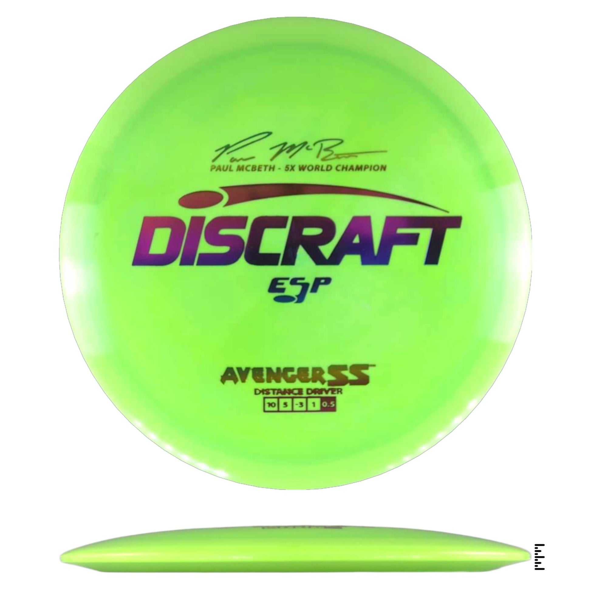 Discraft ESP Avenger SS Paul McBeth - Lime - Powergrip USA