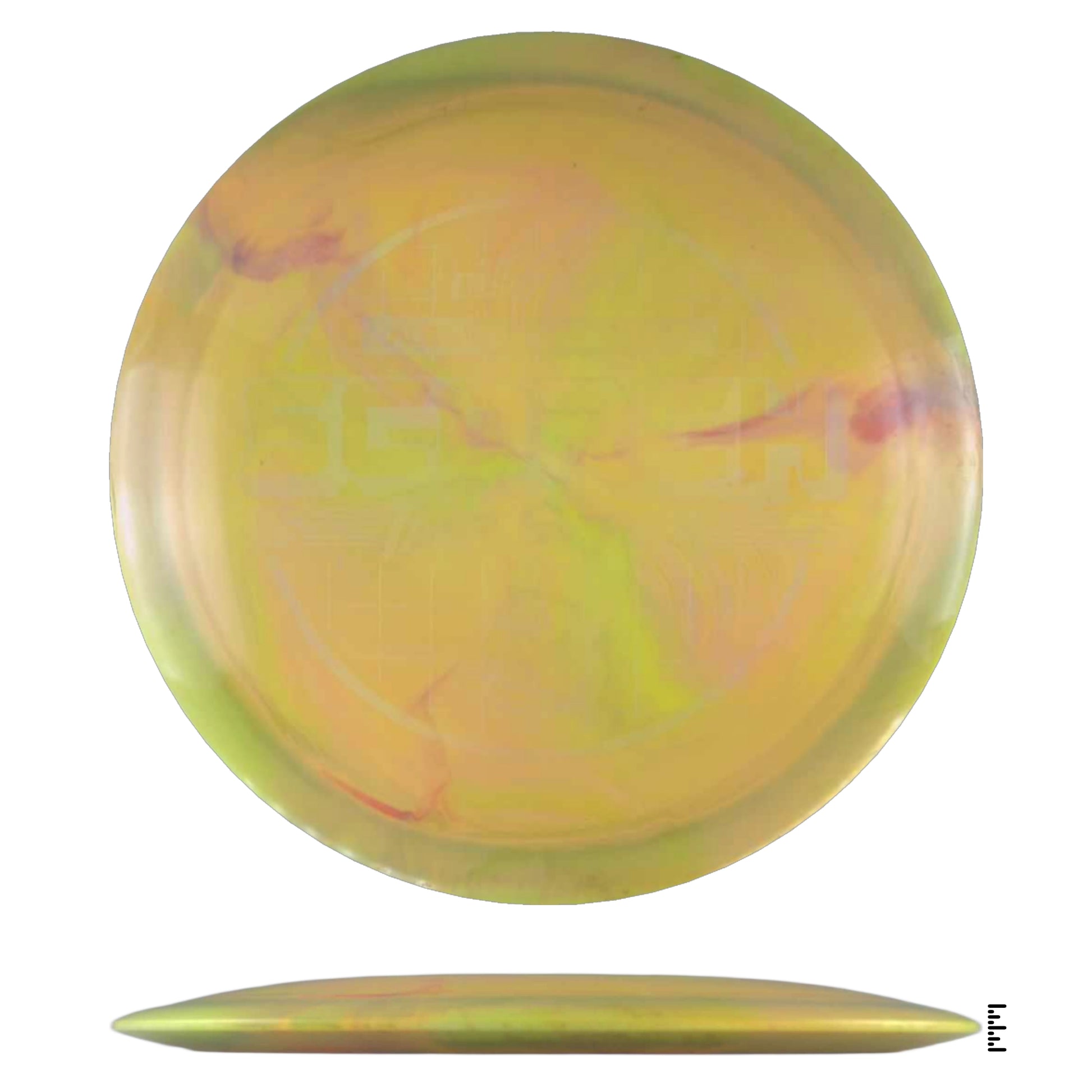 Yellow disc golf disc - 2fde7946