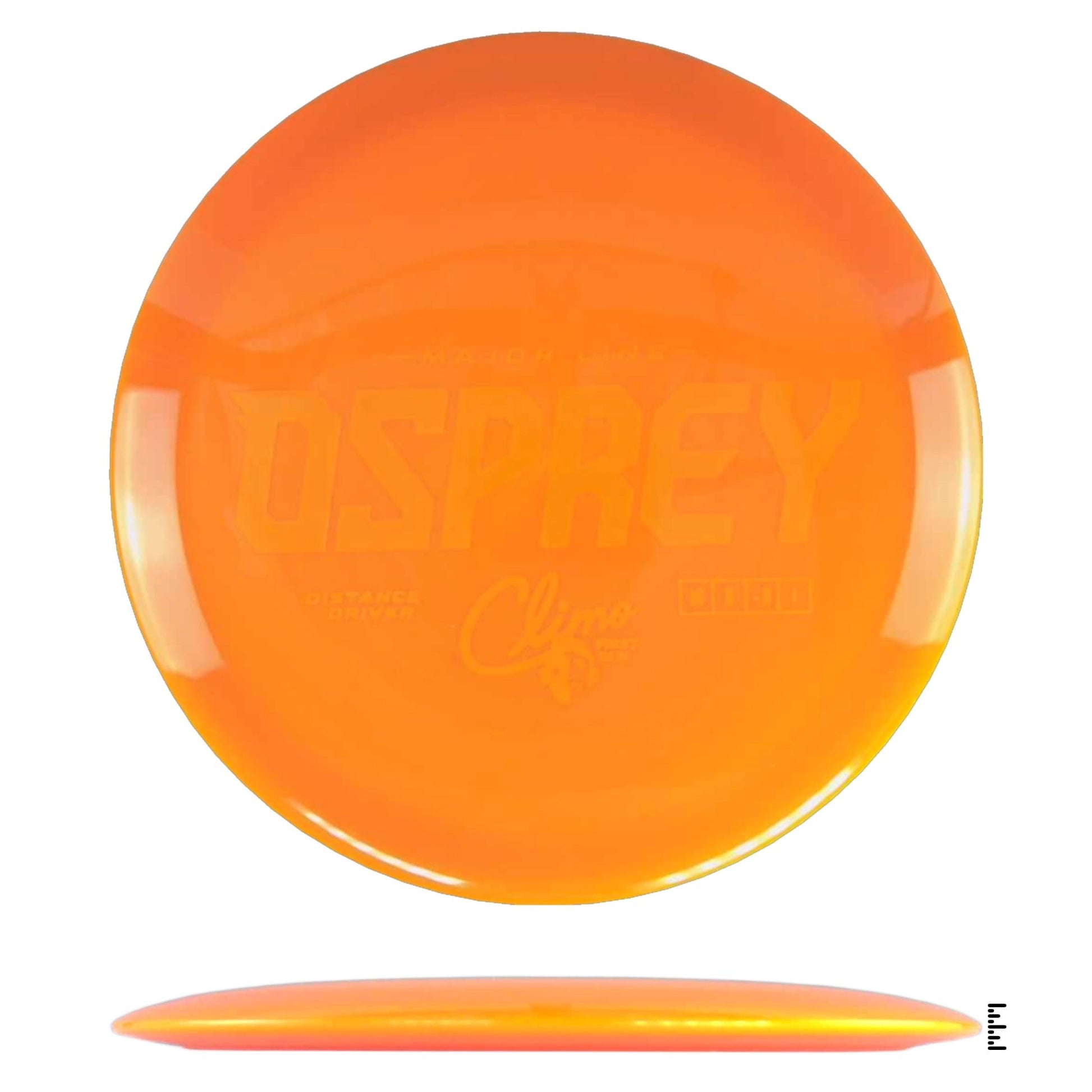Climo Disc Golf Major Line Osprey First Run - Orange - Powergrip USA