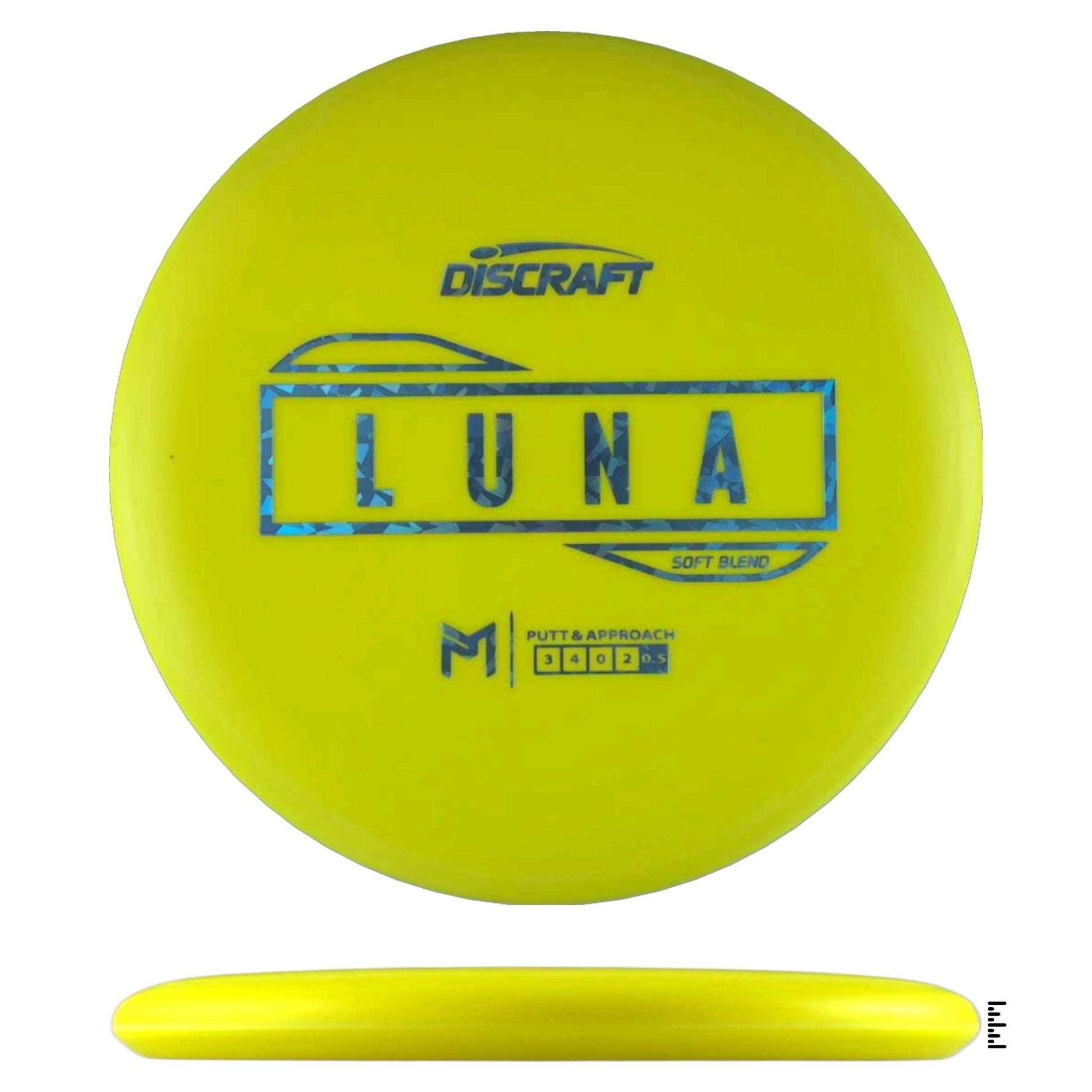 Discraft Putter Line Soft Luna - Yellow - Powergrip USA