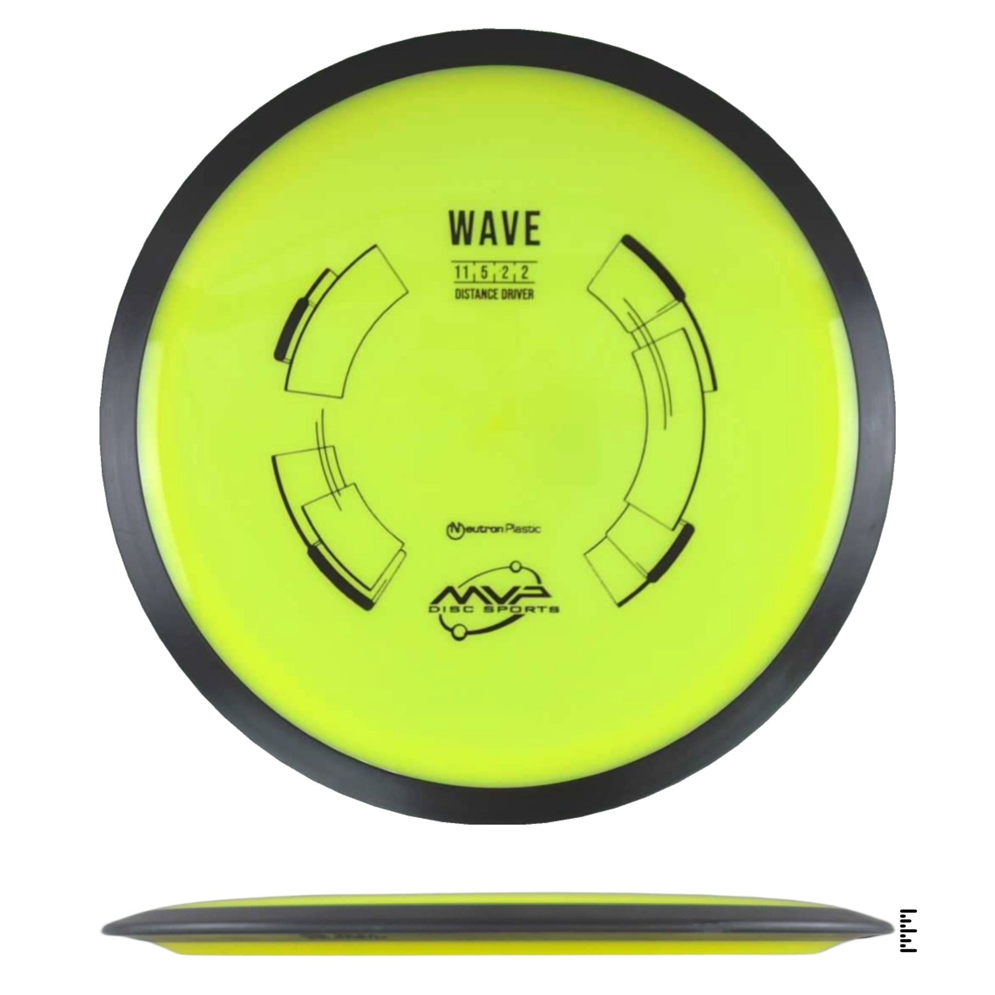 MVP Disc Sports Neutron Wave - Yellow - Powergrip USA