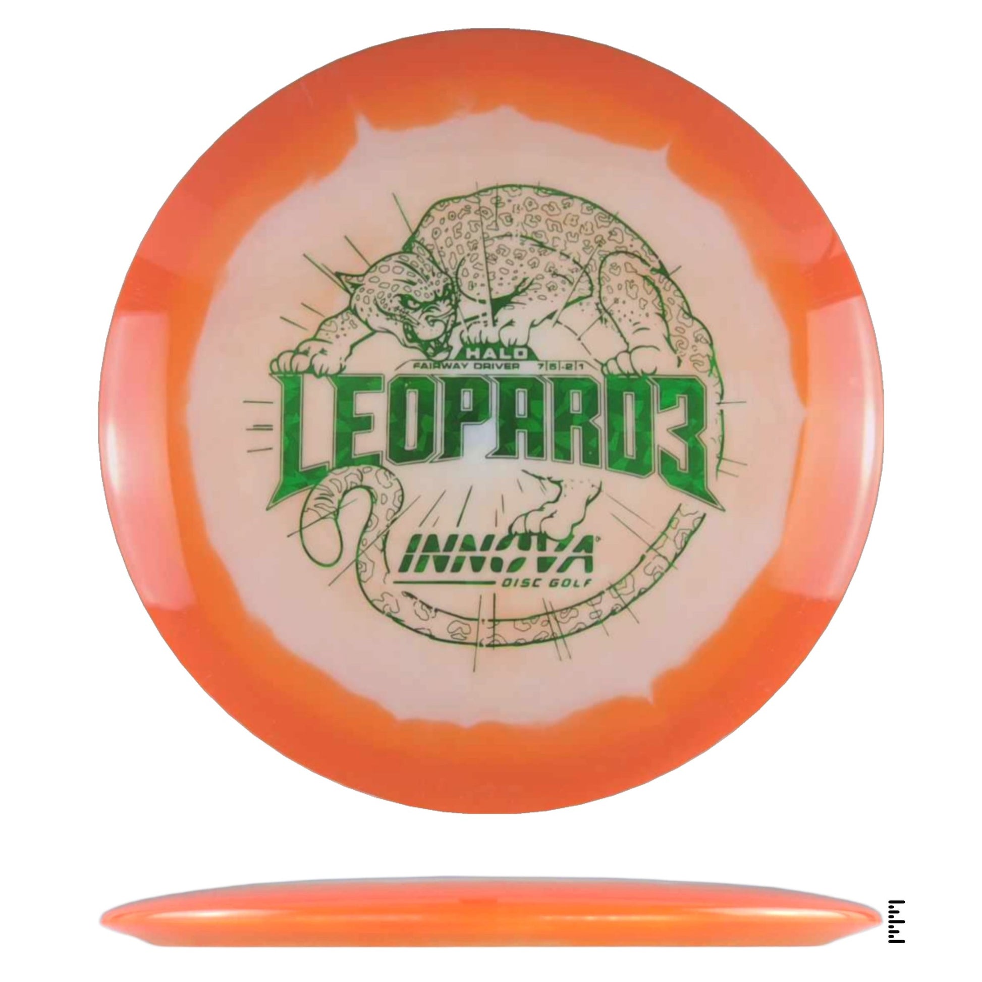 Innova Halo Leopard3 - White / Orange - Powergrip USA