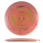 Pink Discraft Anax disc golf disc.