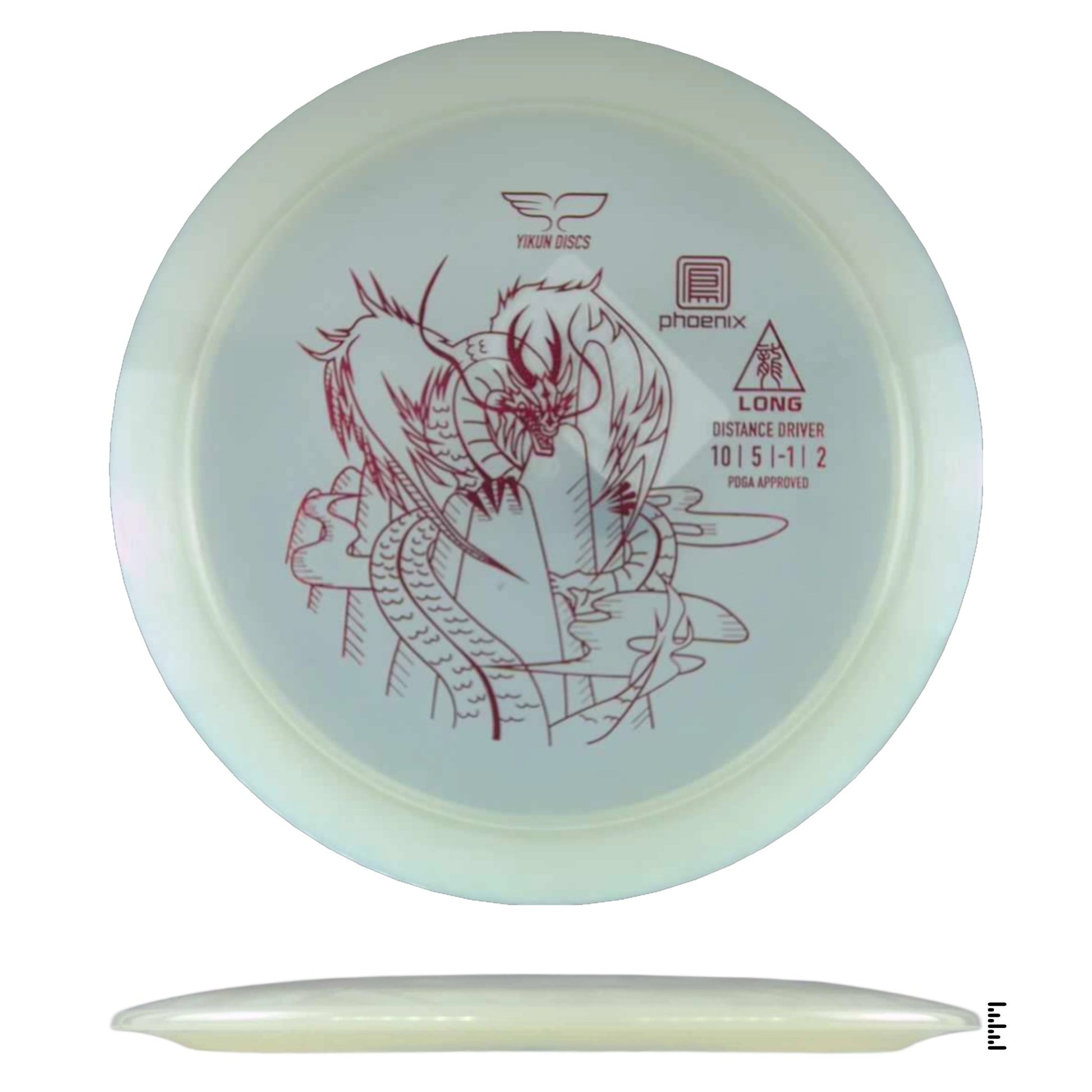 Yikun Discs Phoenix Long - Clear - Powergrip USA