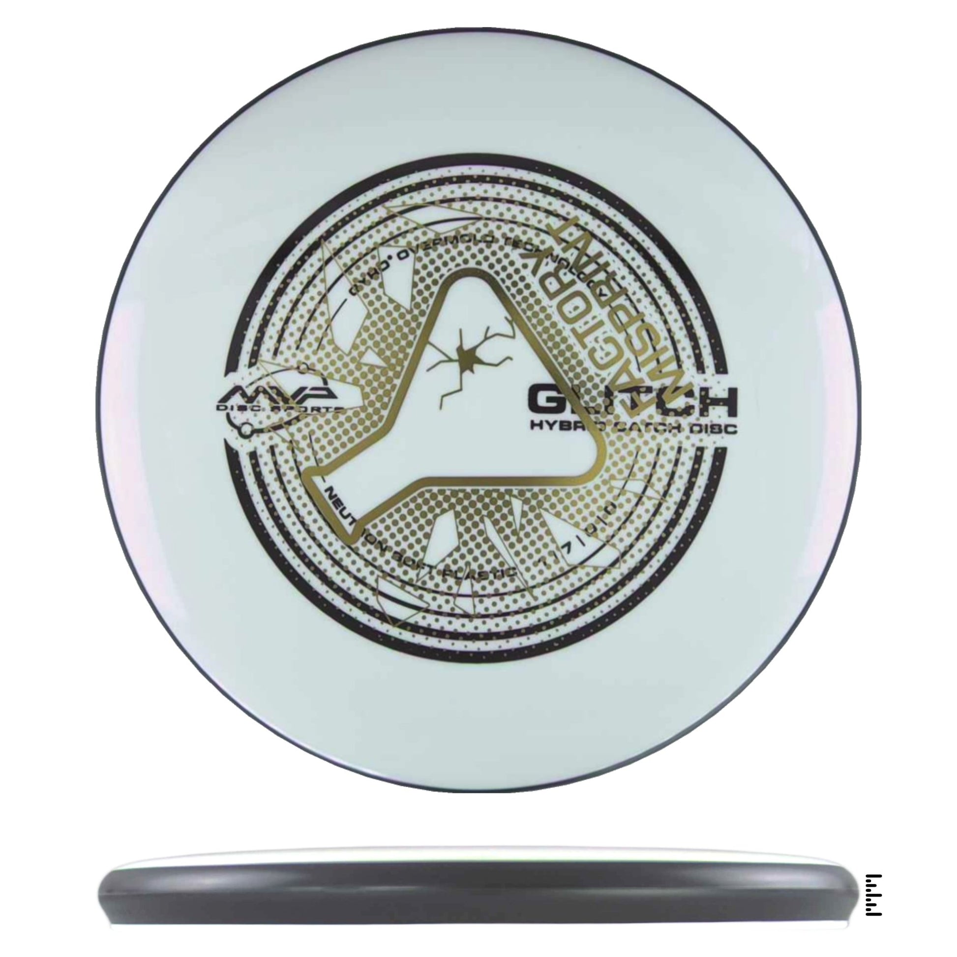 MVP Disc Sports Neutron Soft Glitch Factory Misprint - White - Powergrip USA