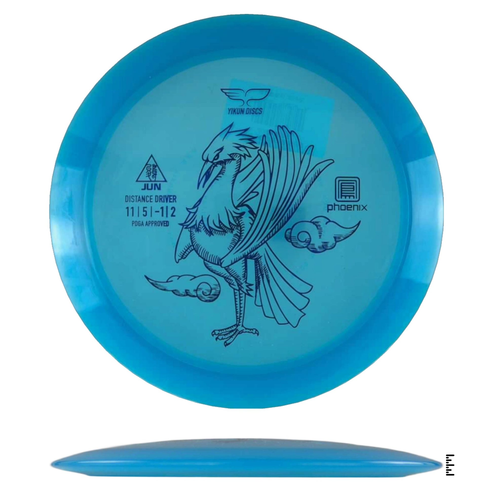 Yikun Discs Phoenix Jun - Blue - Powergrip USA