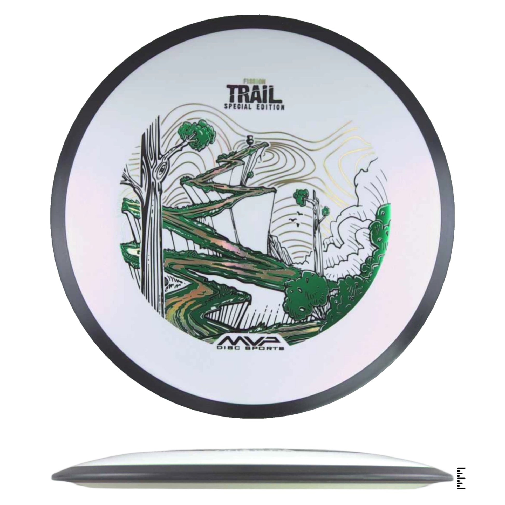 MVP Disc Sports Fission Trail - Special Edition - White - Powergrip USA
