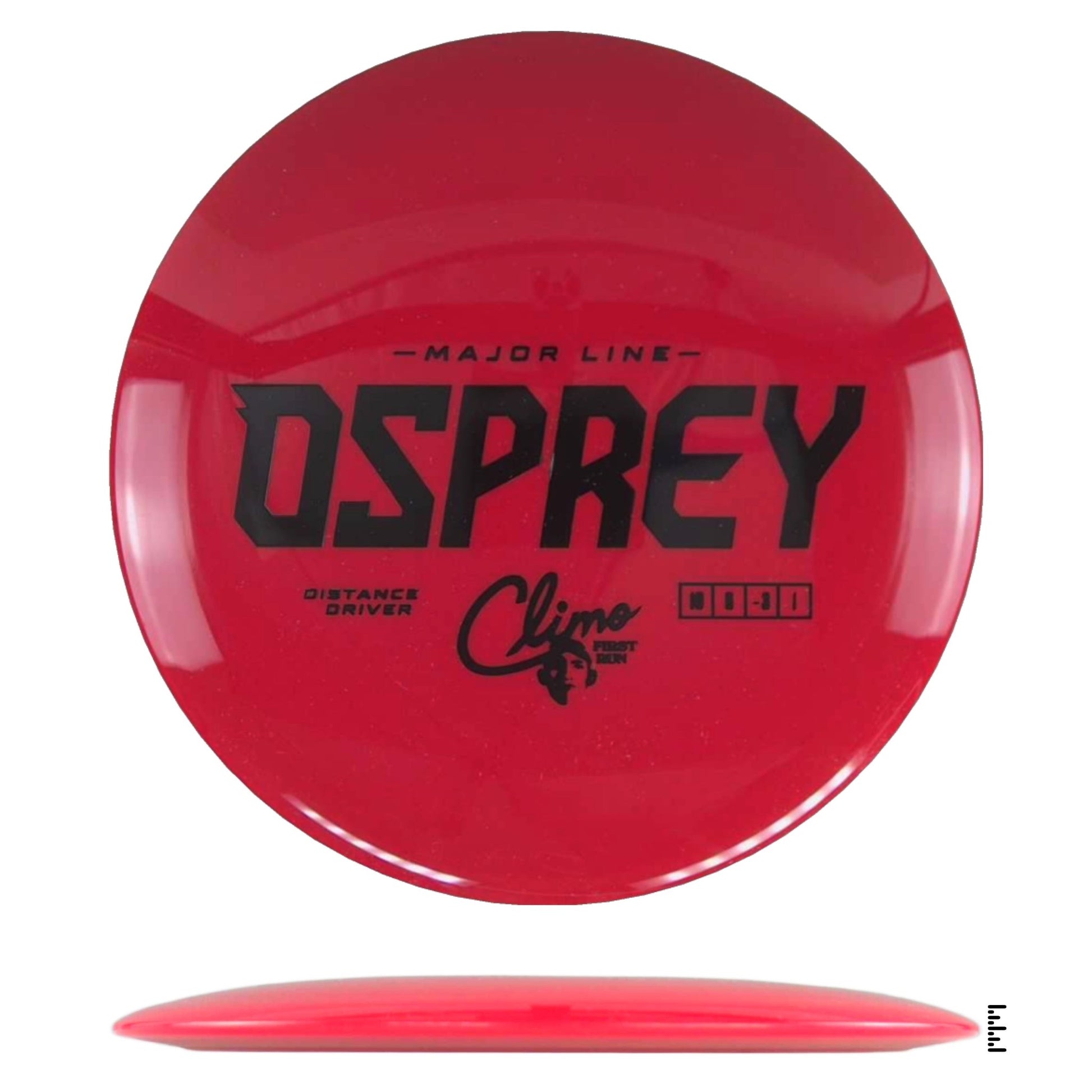 Climo Disc Golf Major Line Osprey First Run - Red - Powergrip USA