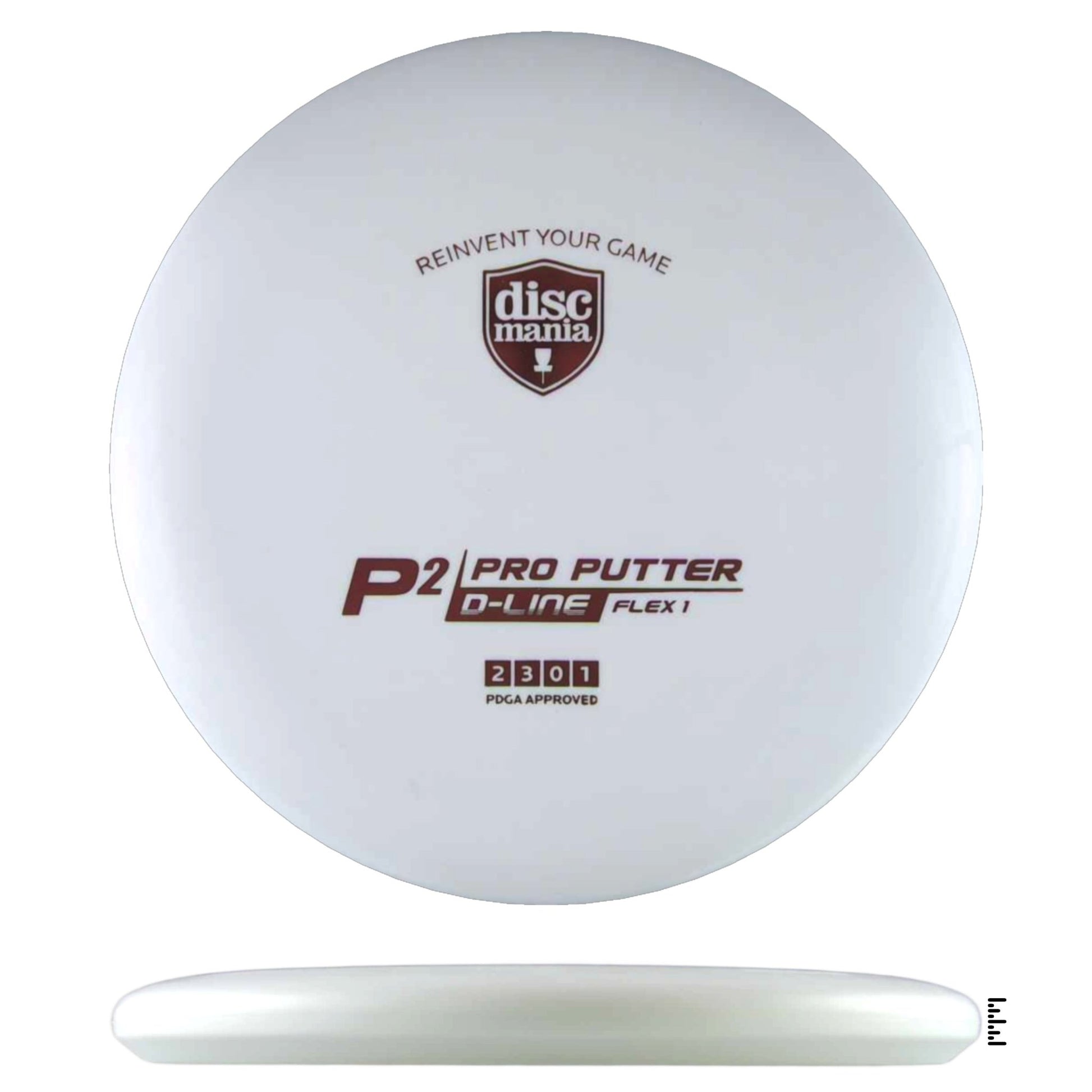 Discmania D - Line Flex 1 P2 Sky God Mini Stamp - White - Powergrip USA