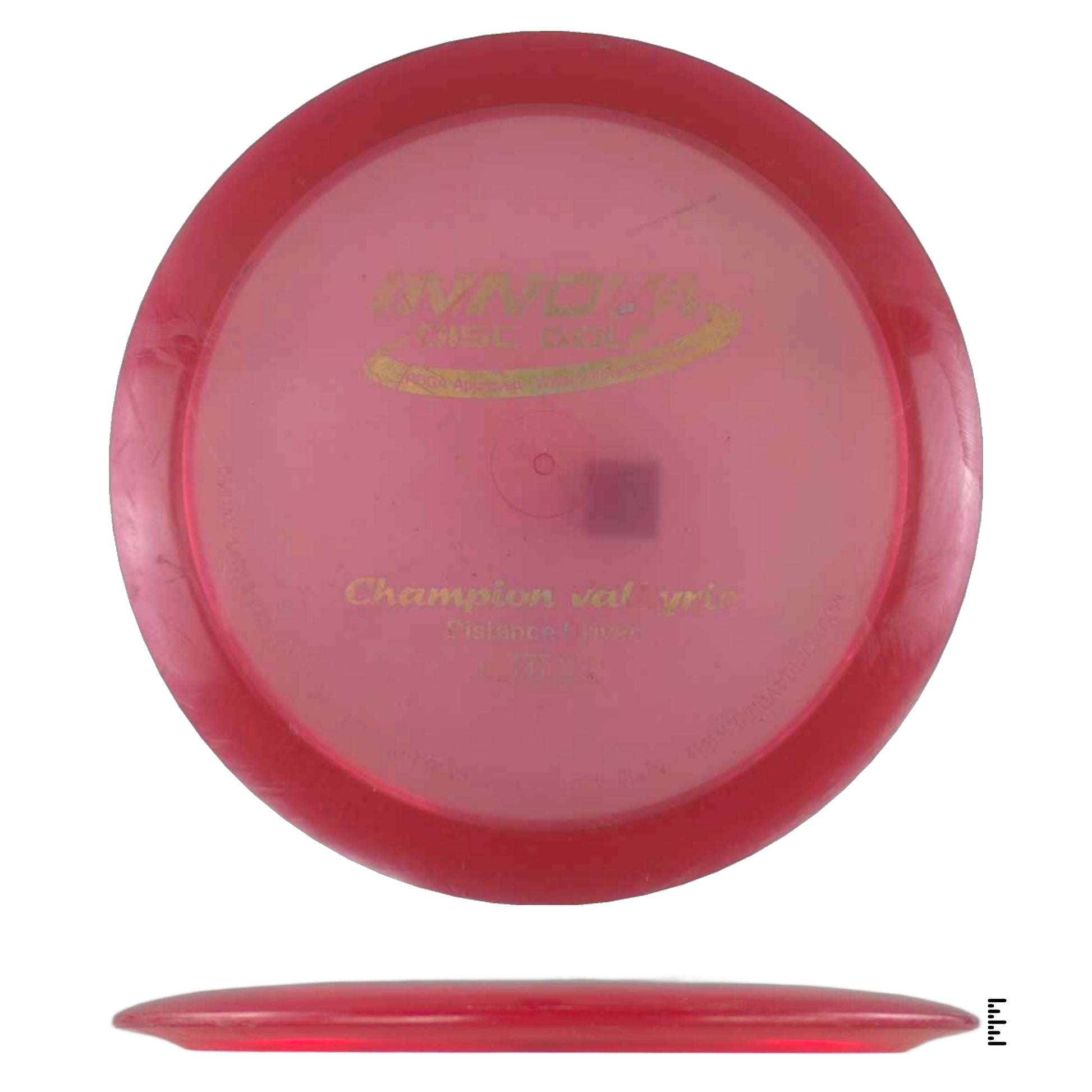 Red Champion Valkyrie disc golf disc