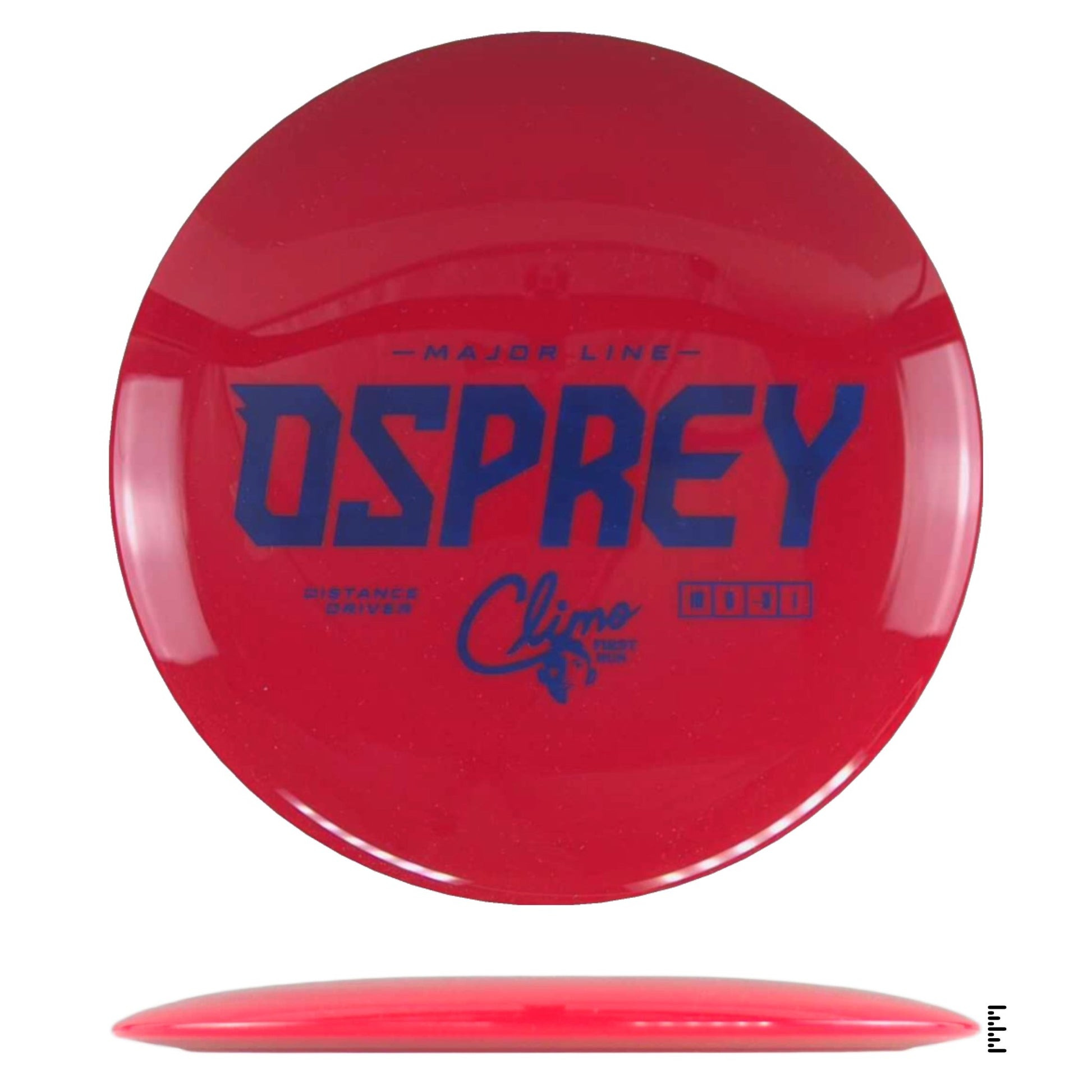 Climo Disc Golf Major Line Osprey First Run - Red - Powergrip USA