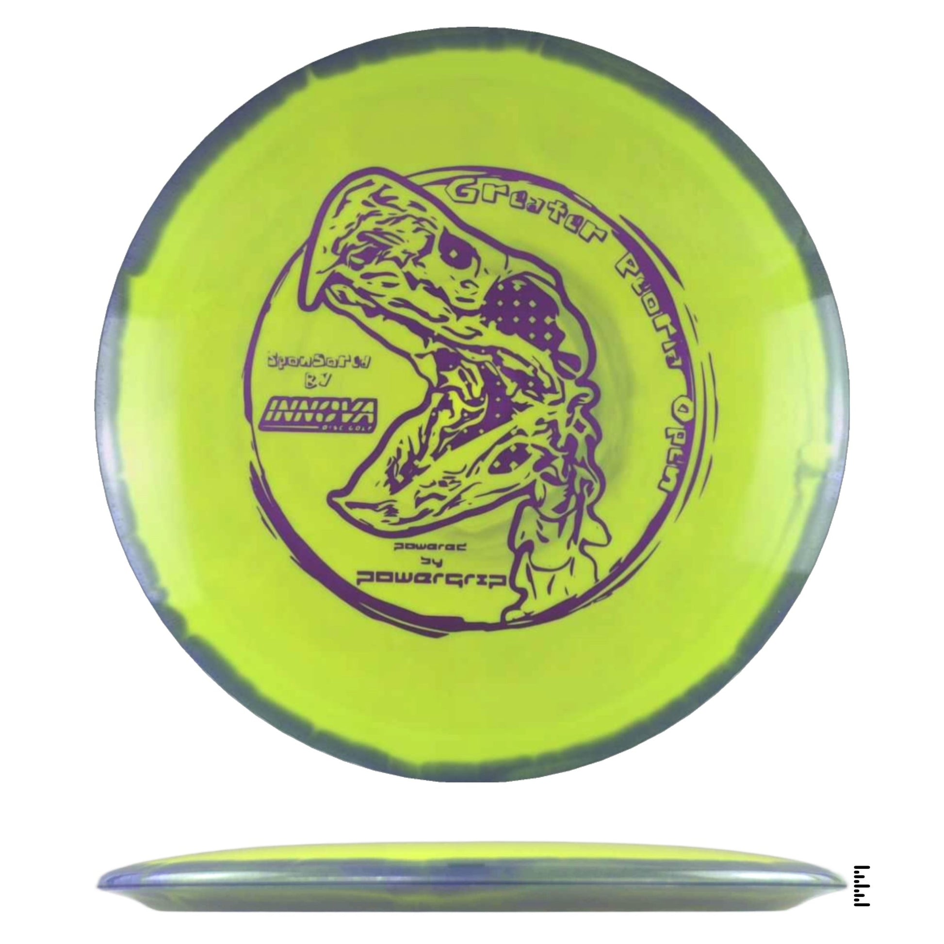 Innova Halo TeeBird3 - 2024 Greater Peoria Open - Yellow / Violet - Powergrip USA