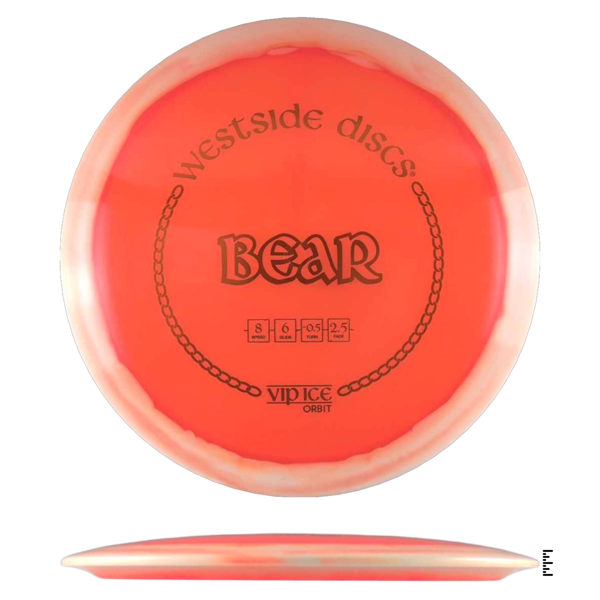 Westside Discs VIP Ice Orbit Bear - Orange - Powergrip USA