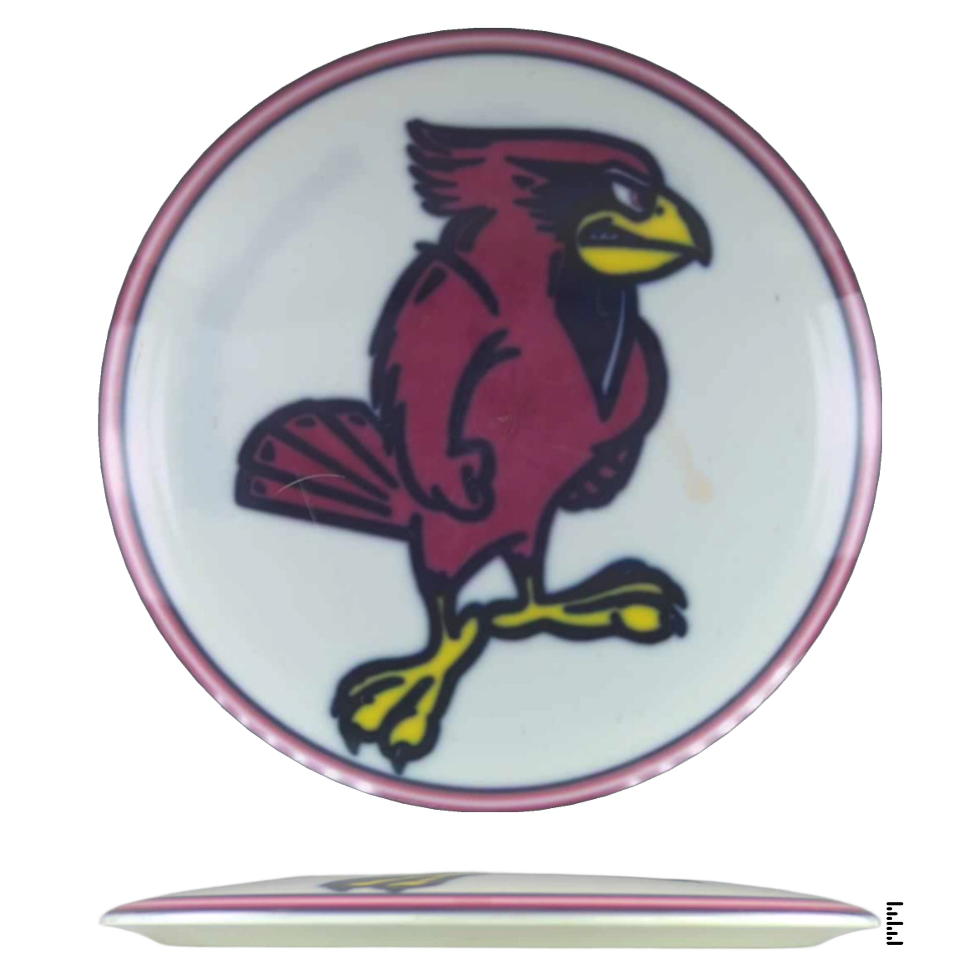 Cardinal logo on a disc